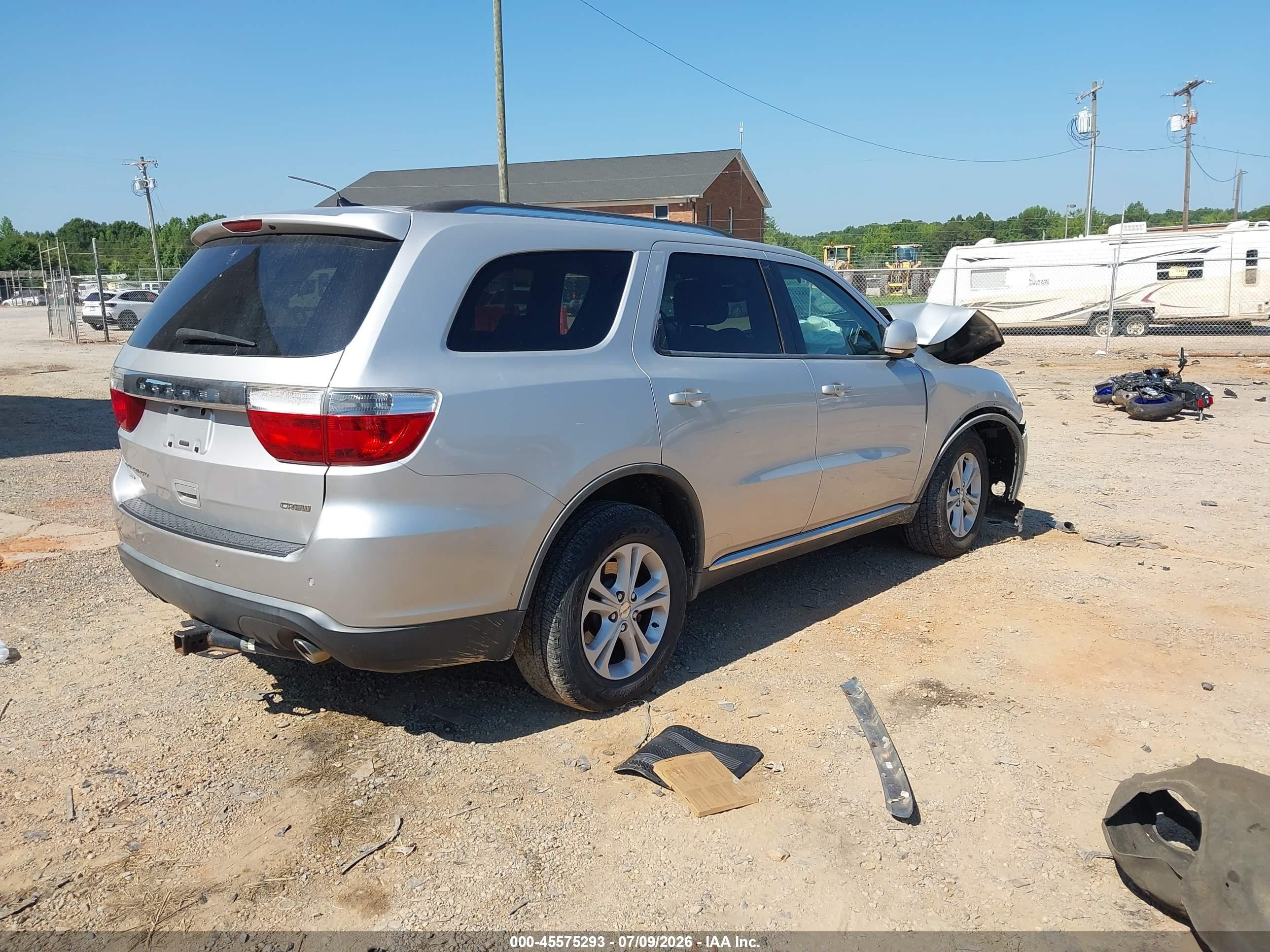 2011 Dodge Durango Crew Silver vin: 1D4RE4GG4BC667564