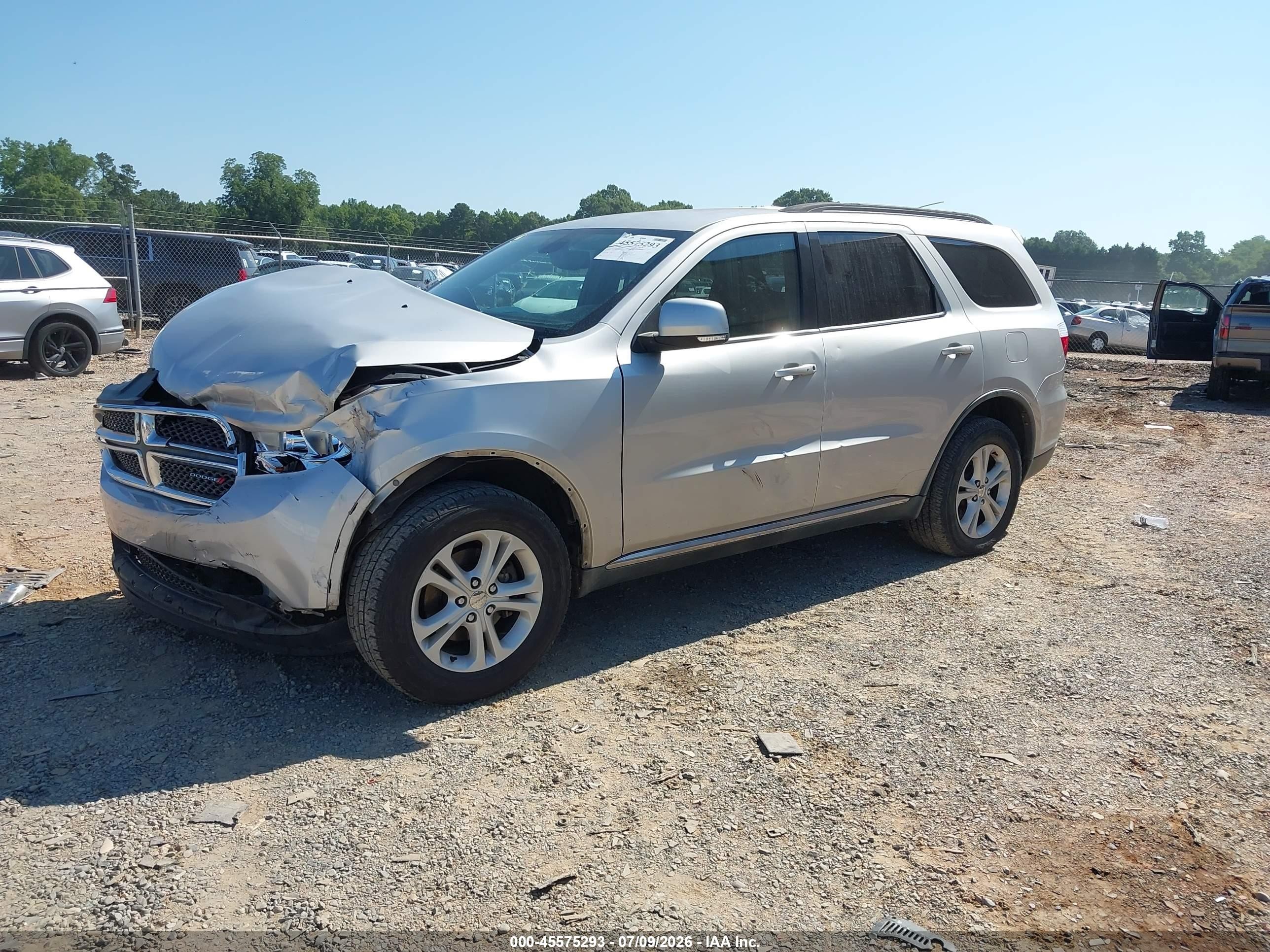 2011 Dodge Durango Crew Silver vin: 1D4RE4GG4BC667564