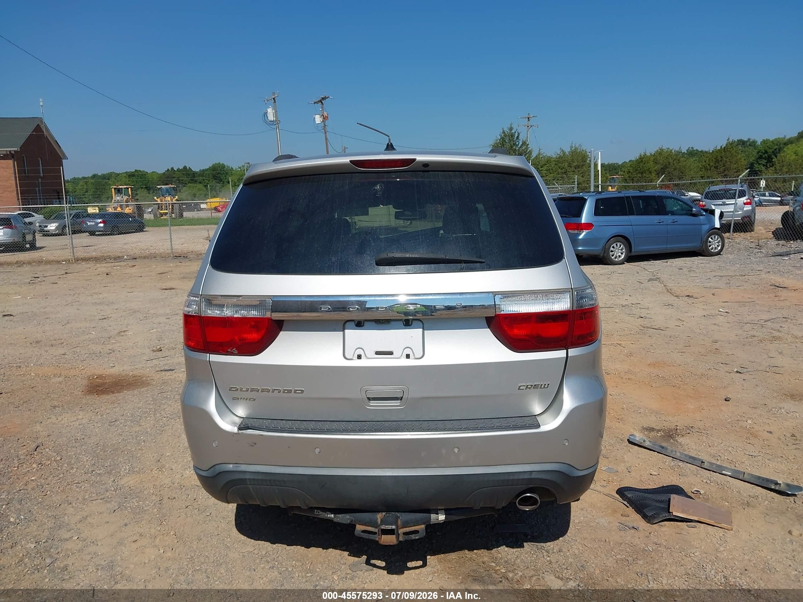 2011 Dodge Durango Crew Silver vin: 1D4RE4GG4BC667564