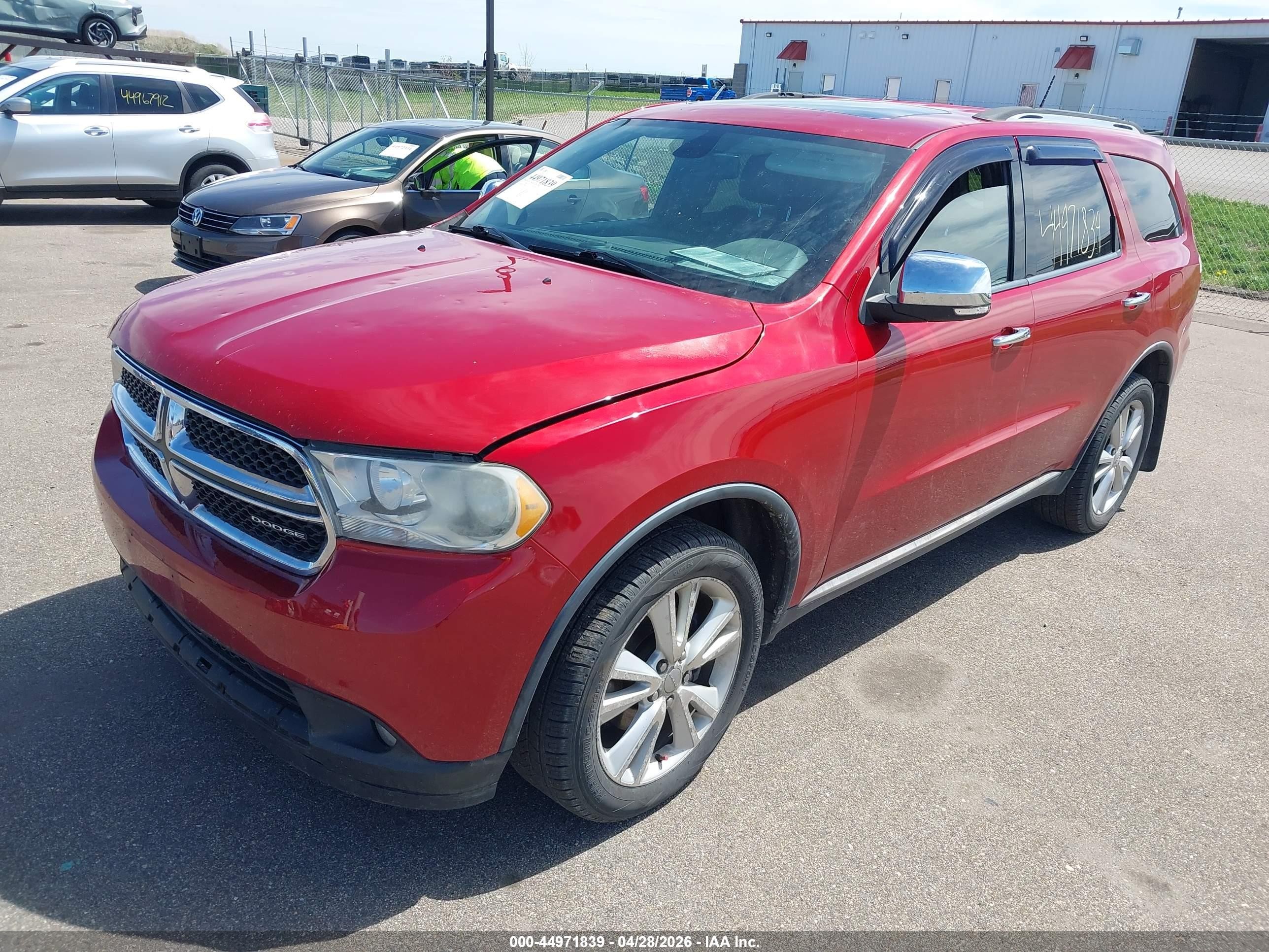 2011 Dodge Durango Crew Red vin: 1D4RE4GG5BC598898