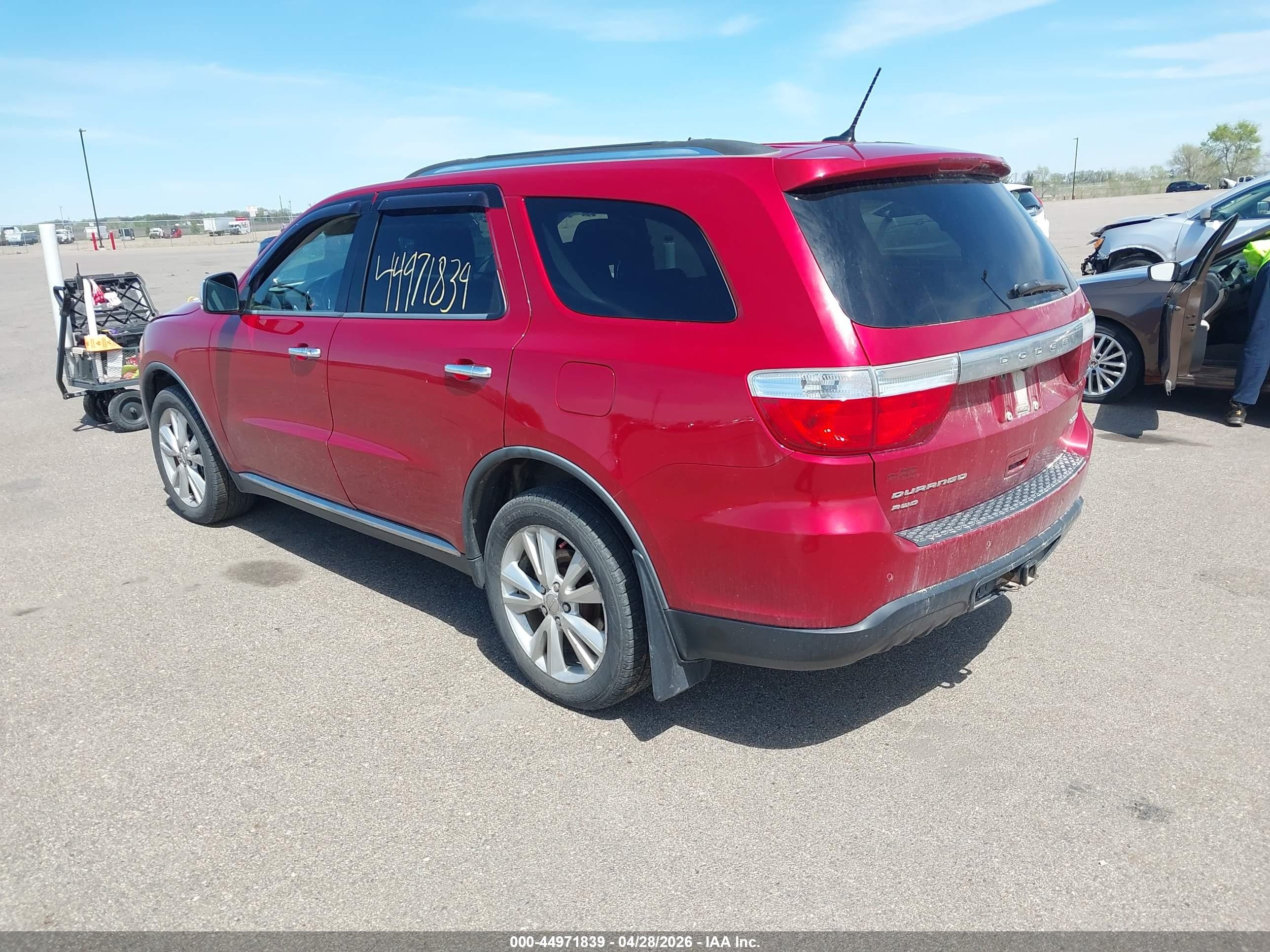2011 Dodge Durango Crew Red vin: 1D4RE4GG5BC598898