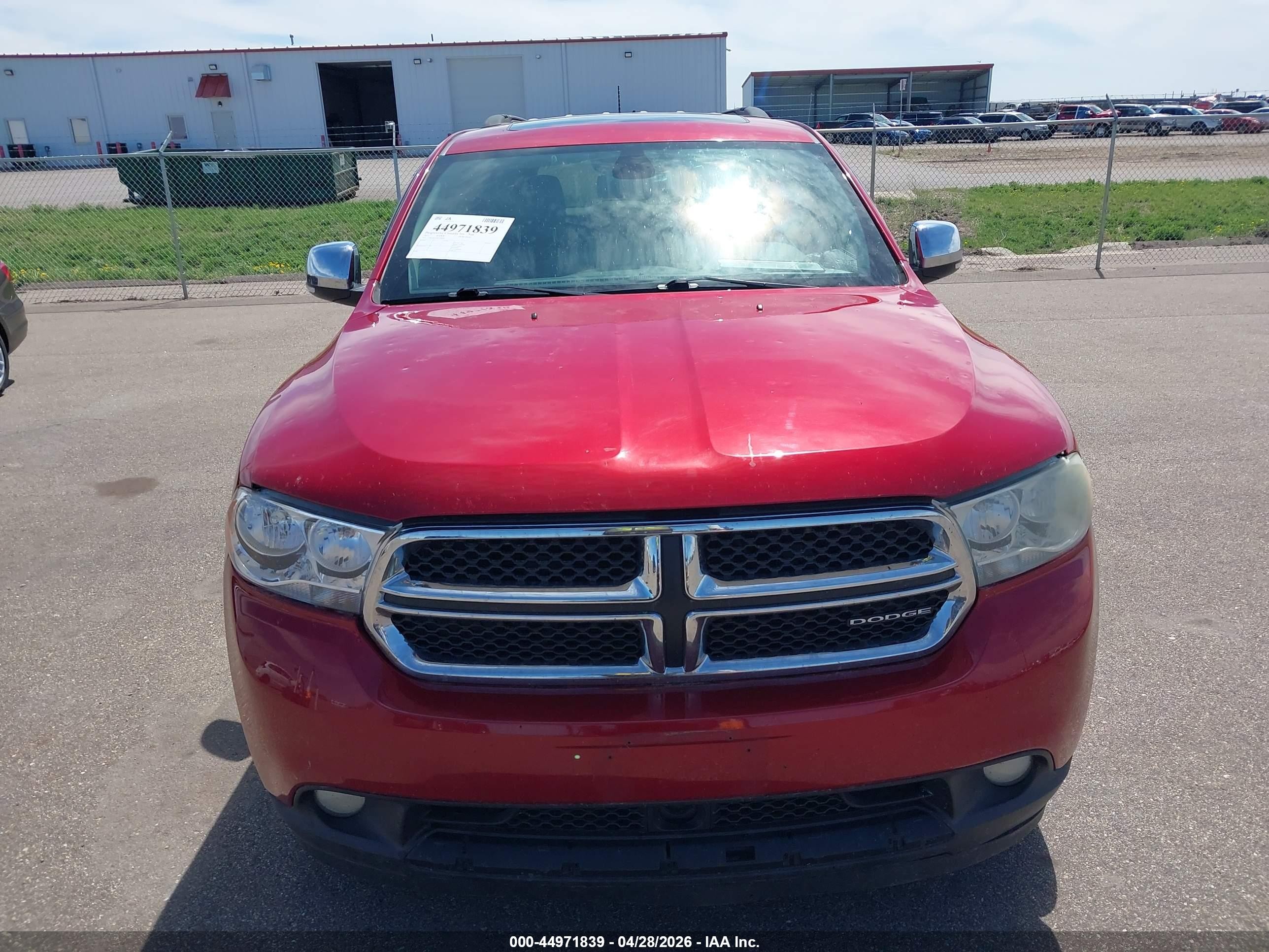 2011 Dodge Durango Crew Red vin: 1D4RE4GG5BC598898