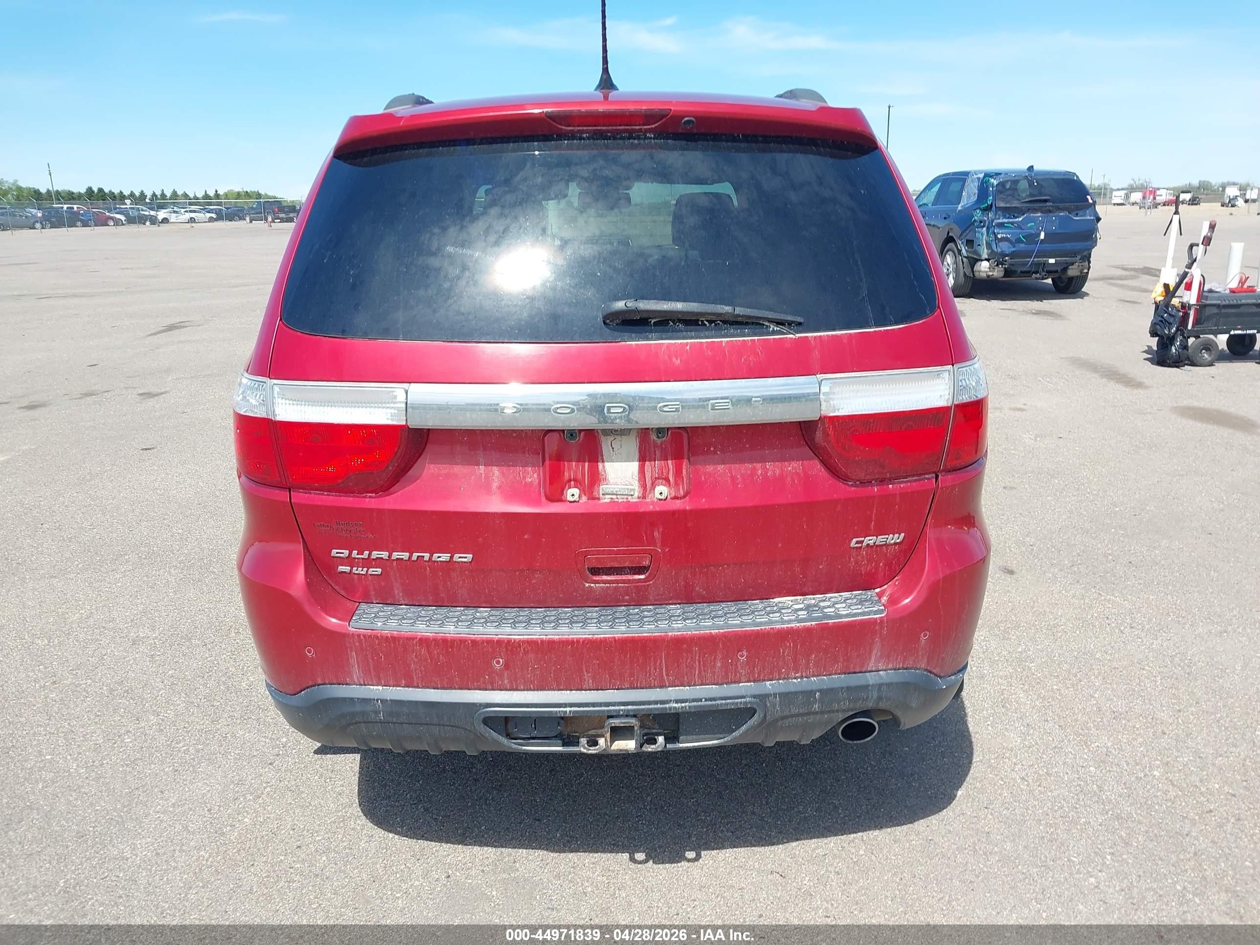 2011 Dodge Durango Crew Red vin: 1D4RE4GG5BC598898