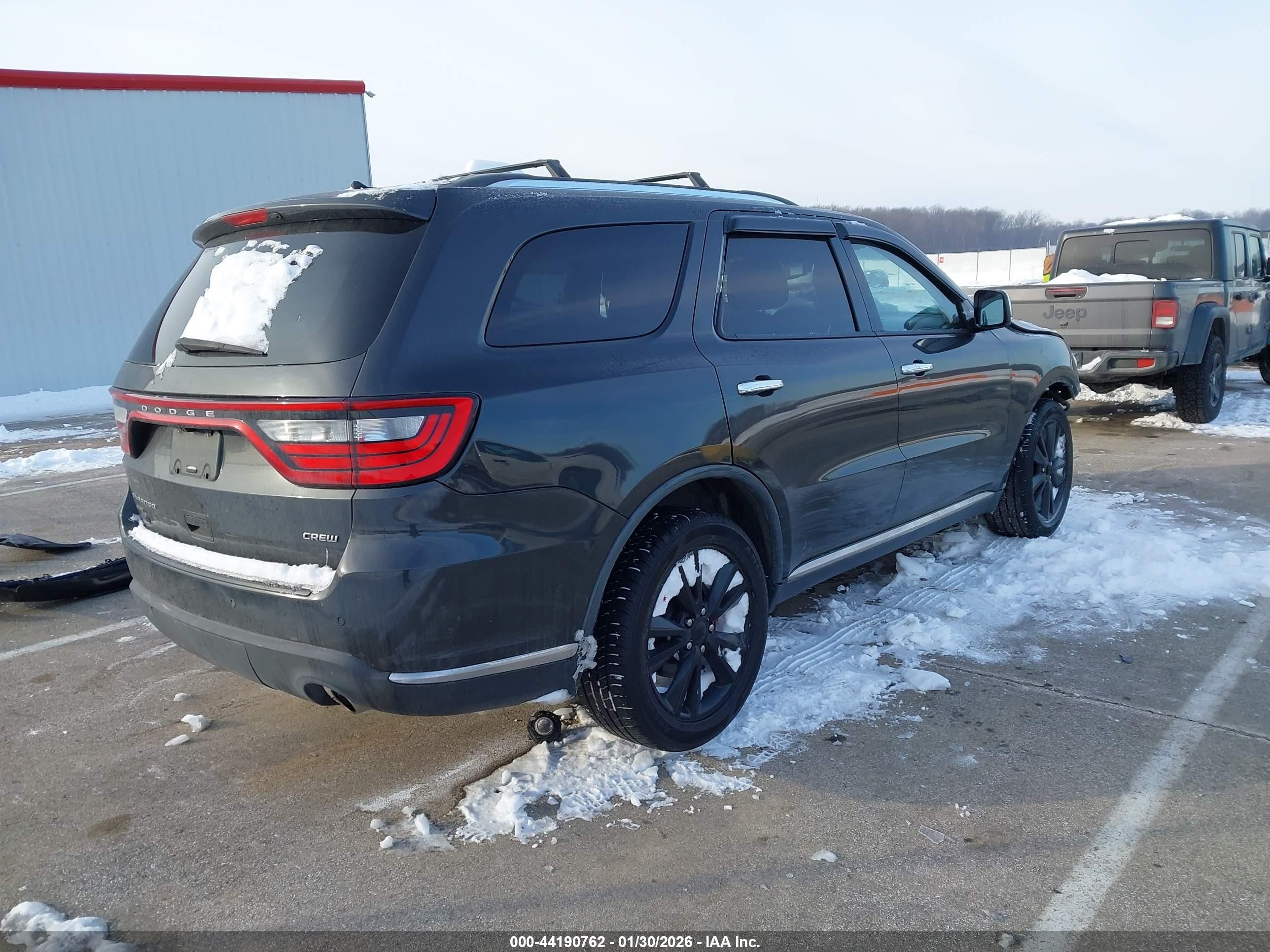 2011 Dodge Durango Crew Black vin: 1D4RE4GG5BC639515