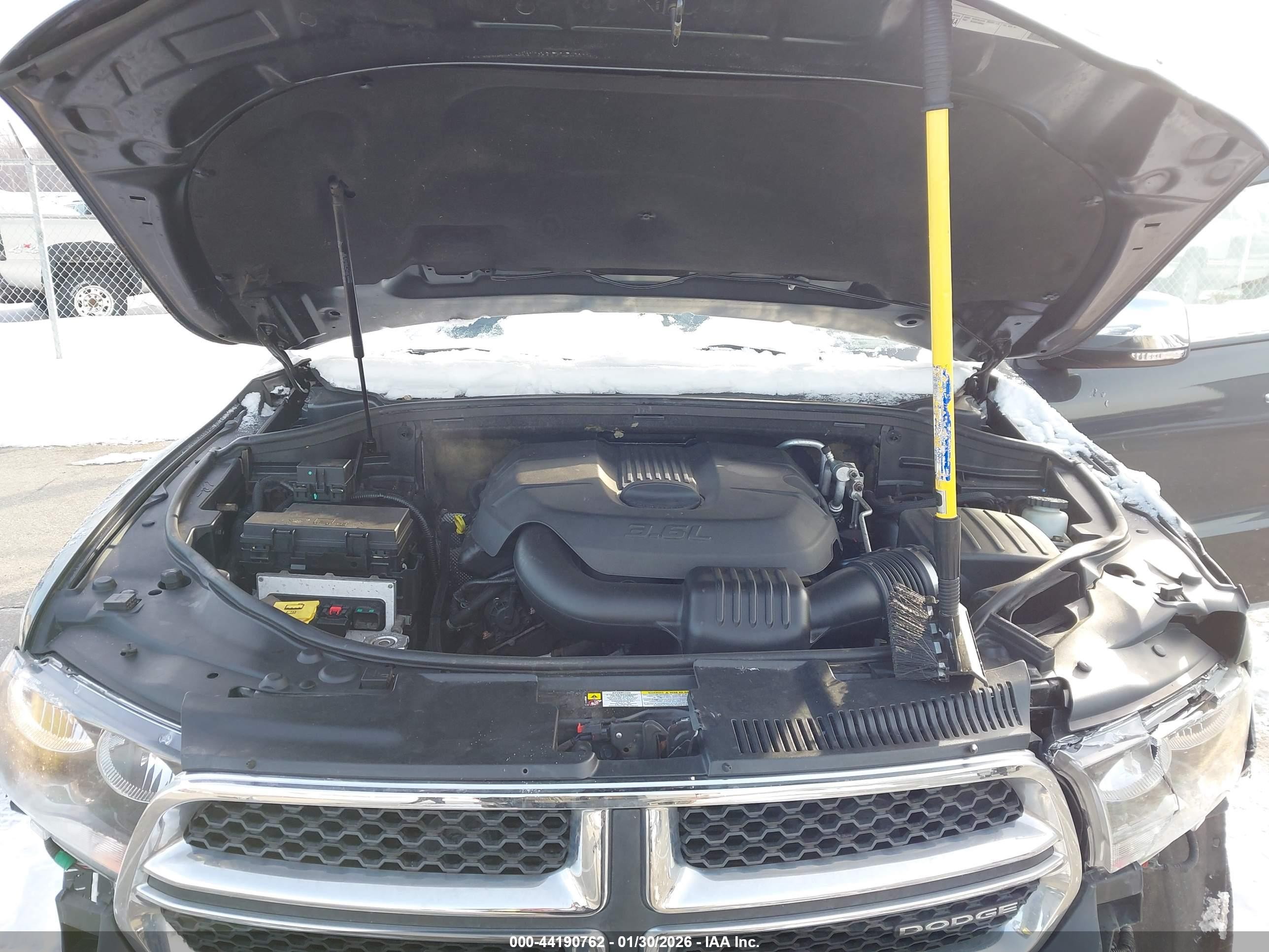 2011 Dodge Durango Crew Black vin: 1D4RE4GG5BC639515