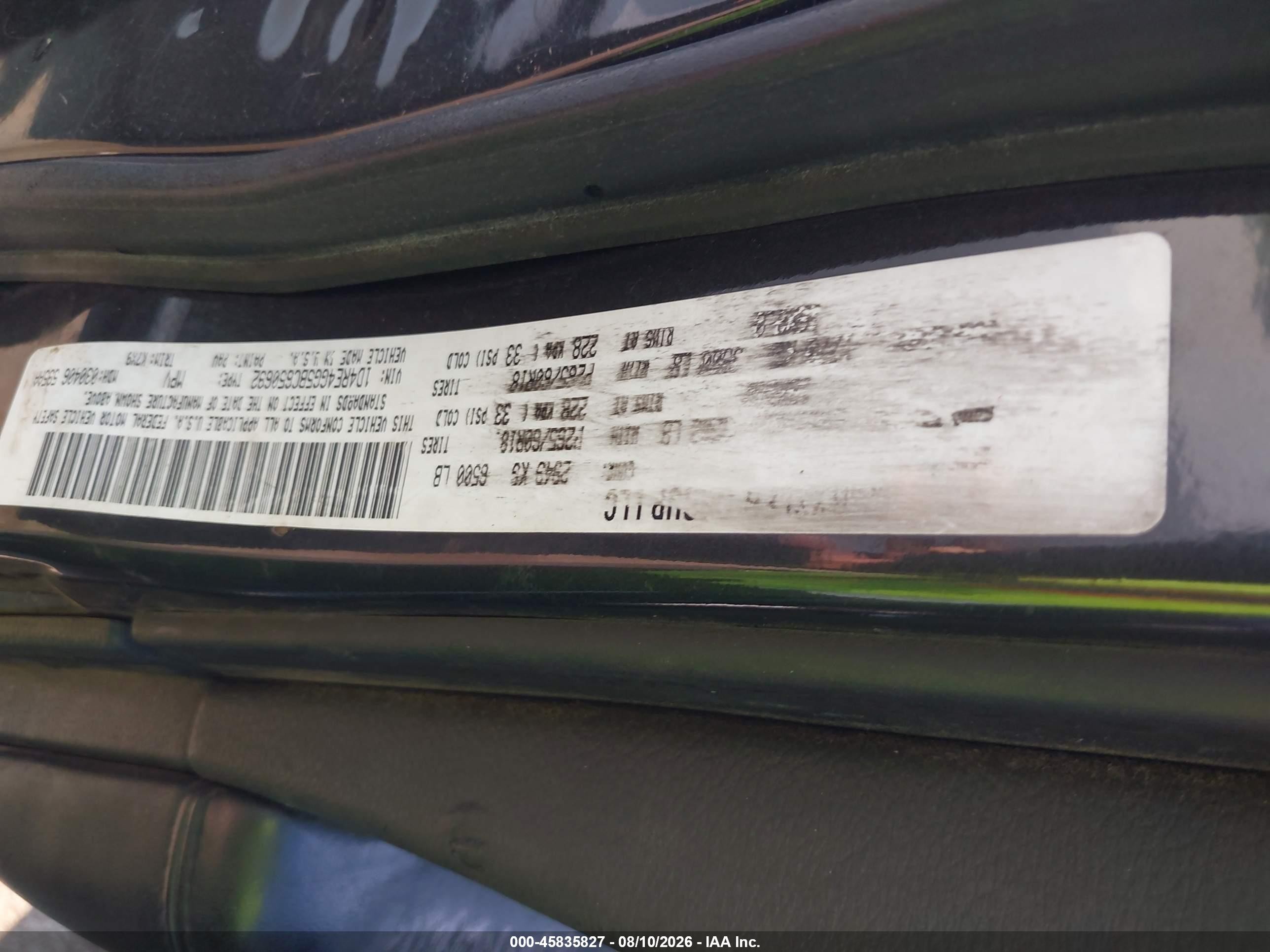 2011 Dodge Durango Crew Black vin: 1D4RE4GG5BC650692