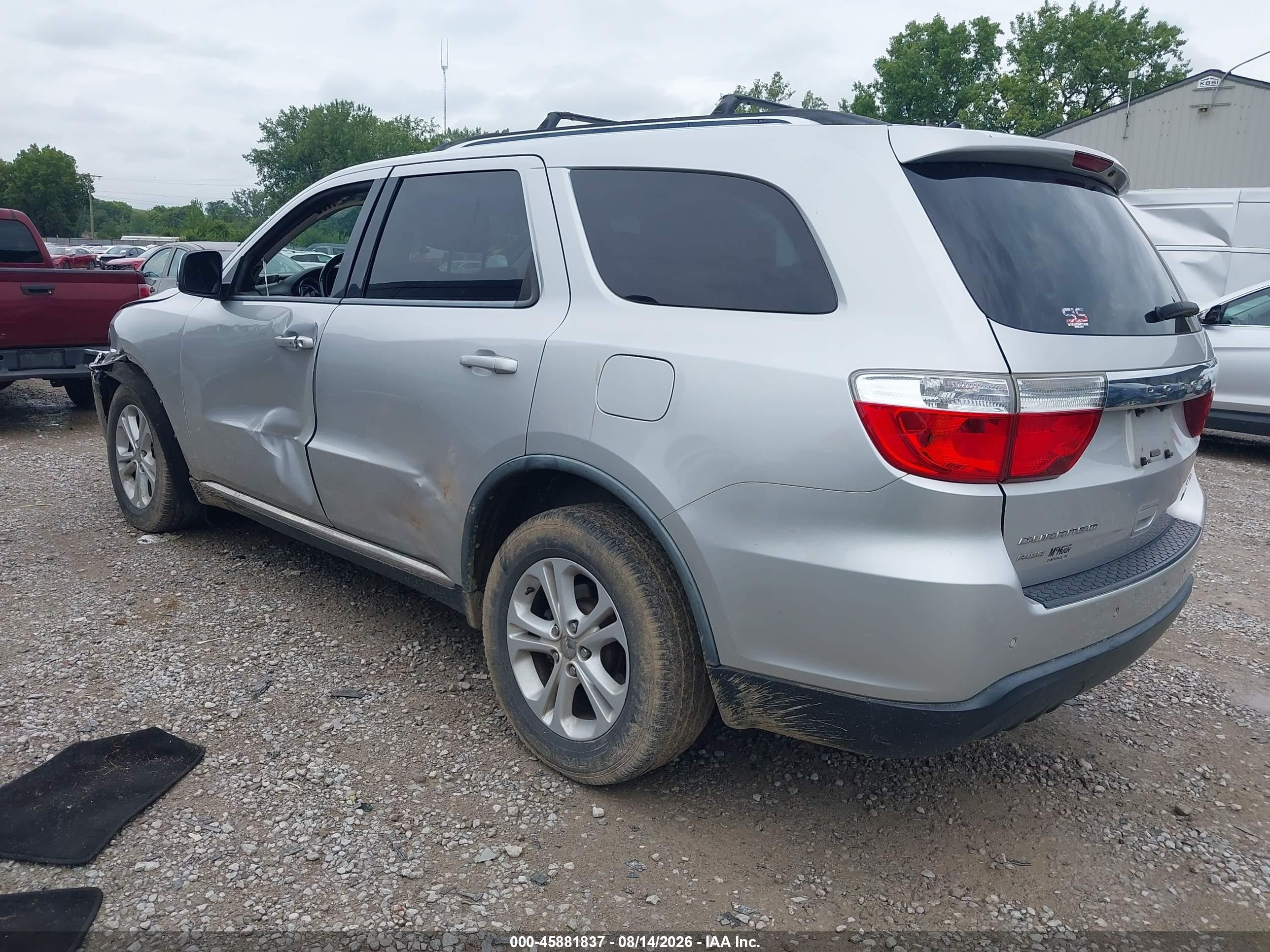 2011 Dodge Durango Crew Silver vin: 1D4RE4GG5BC692926