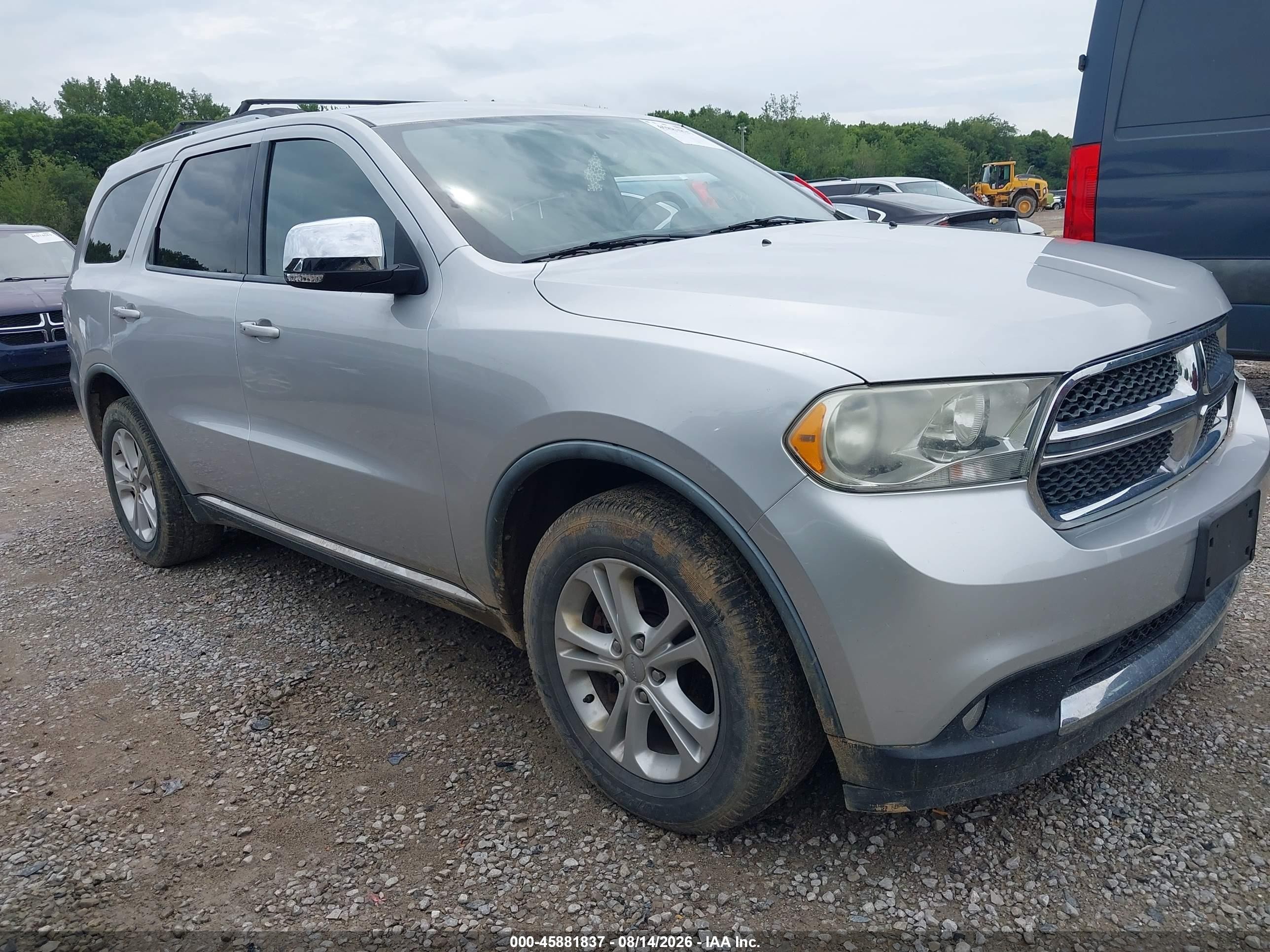 2011 Dodge Durango Crew Silver vin: 1D4RE4GG5BC692926
