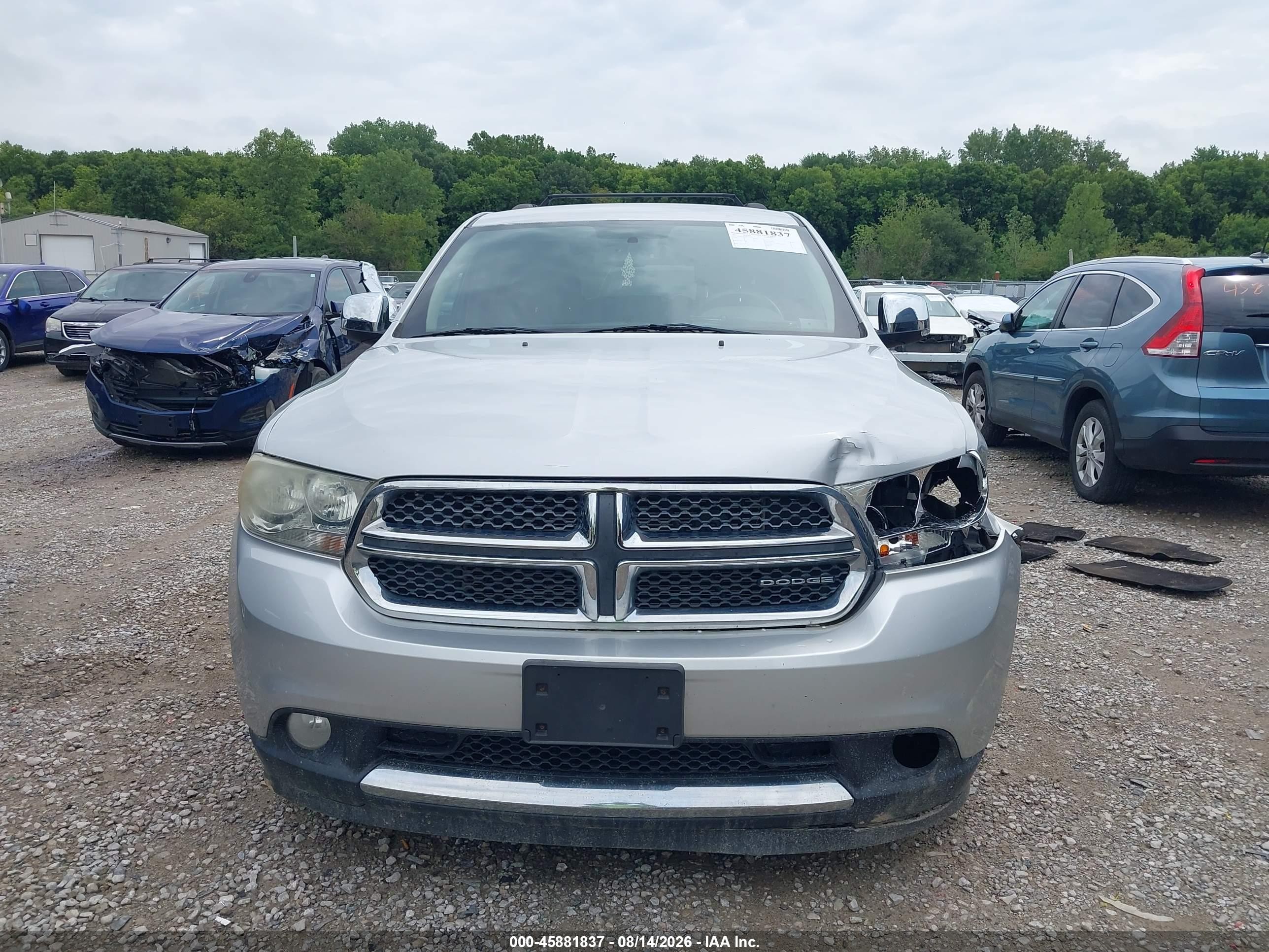 2011 Dodge Durango Crew Silver vin: 1D4RE4GG5BC692926