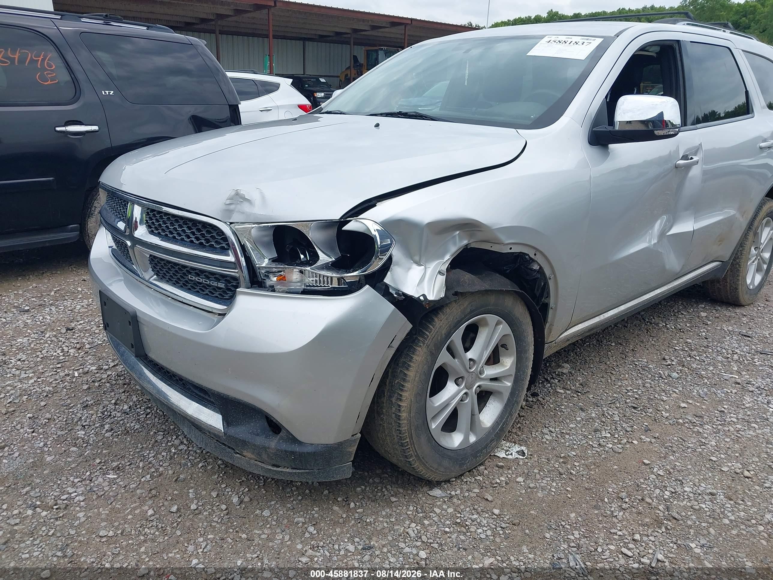 2011 Dodge Durango Crew Silver vin: 1D4RE4GG5BC692926