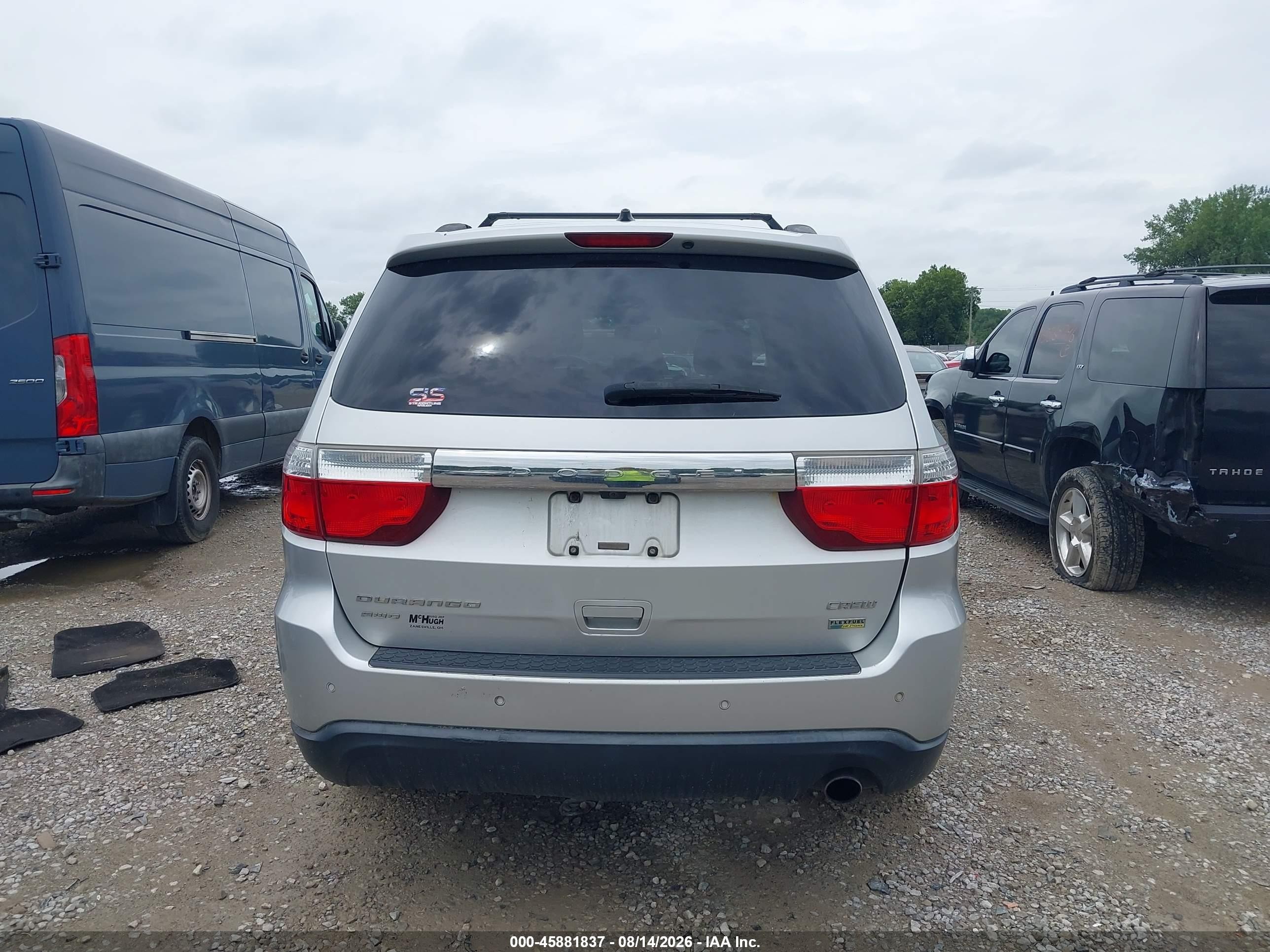 2011 Dodge Durango Crew Silver vin: 1D4RE4GG5BC692926