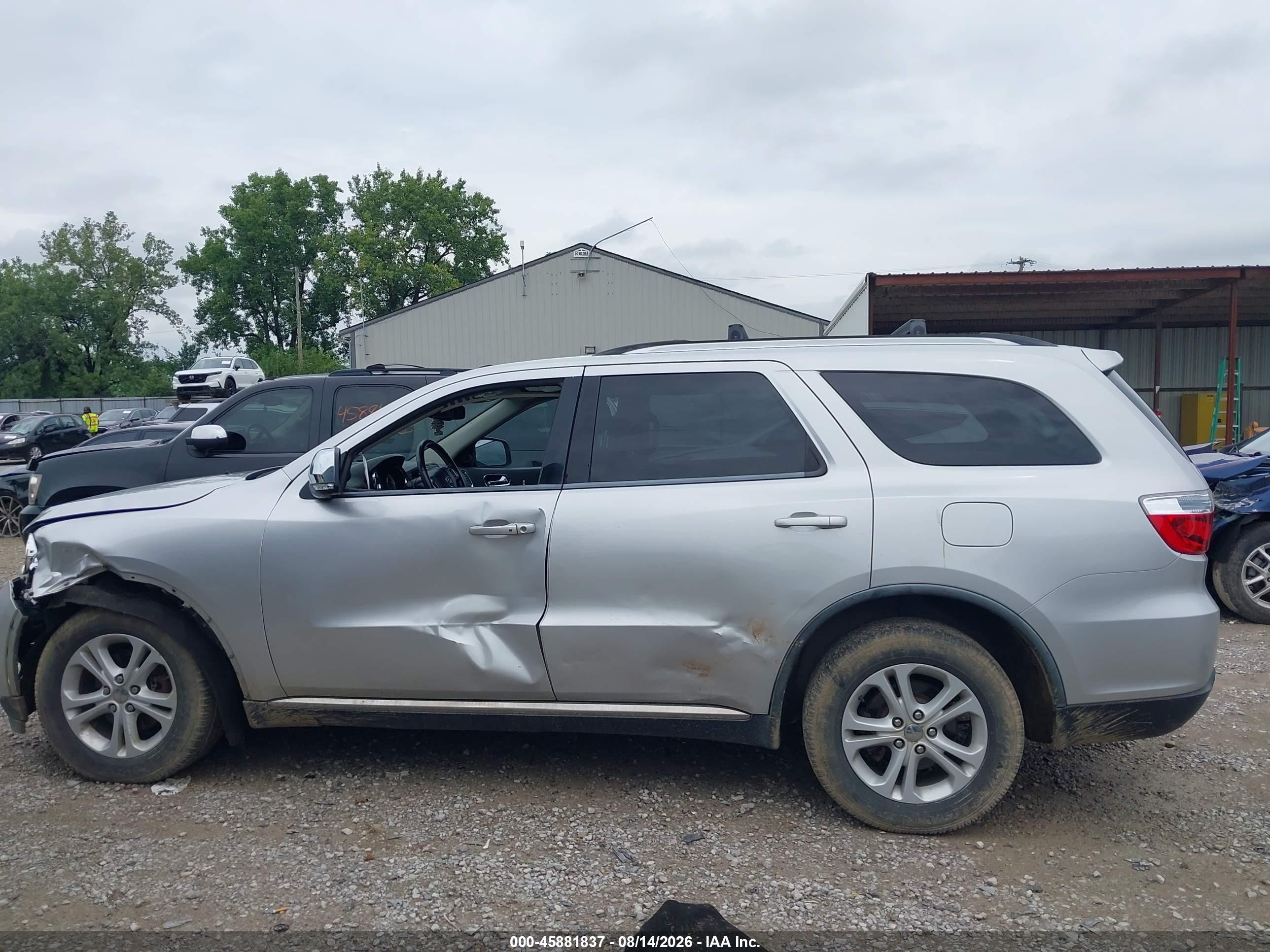 2011 Dodge Durango Crew Silver vin: 1D4RE4GG5BC692926