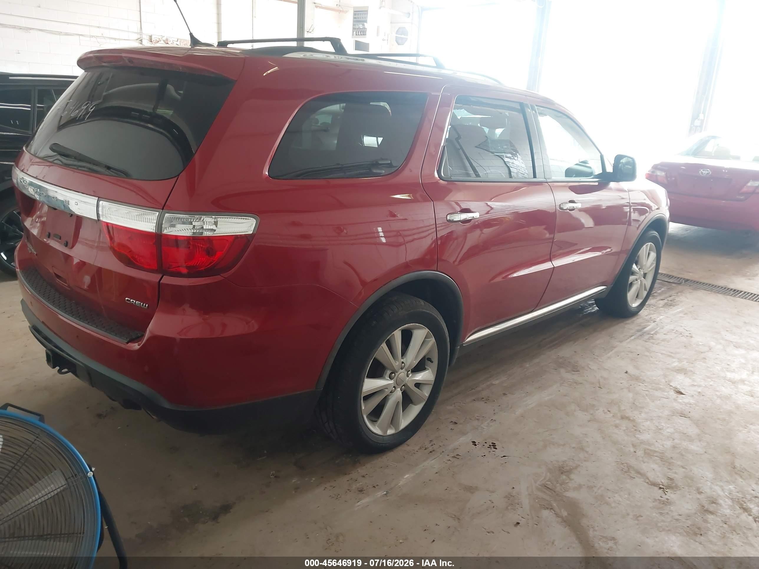 2011 Dodge Durango Crew Красный vin: 1D4RE4GG6BC599266