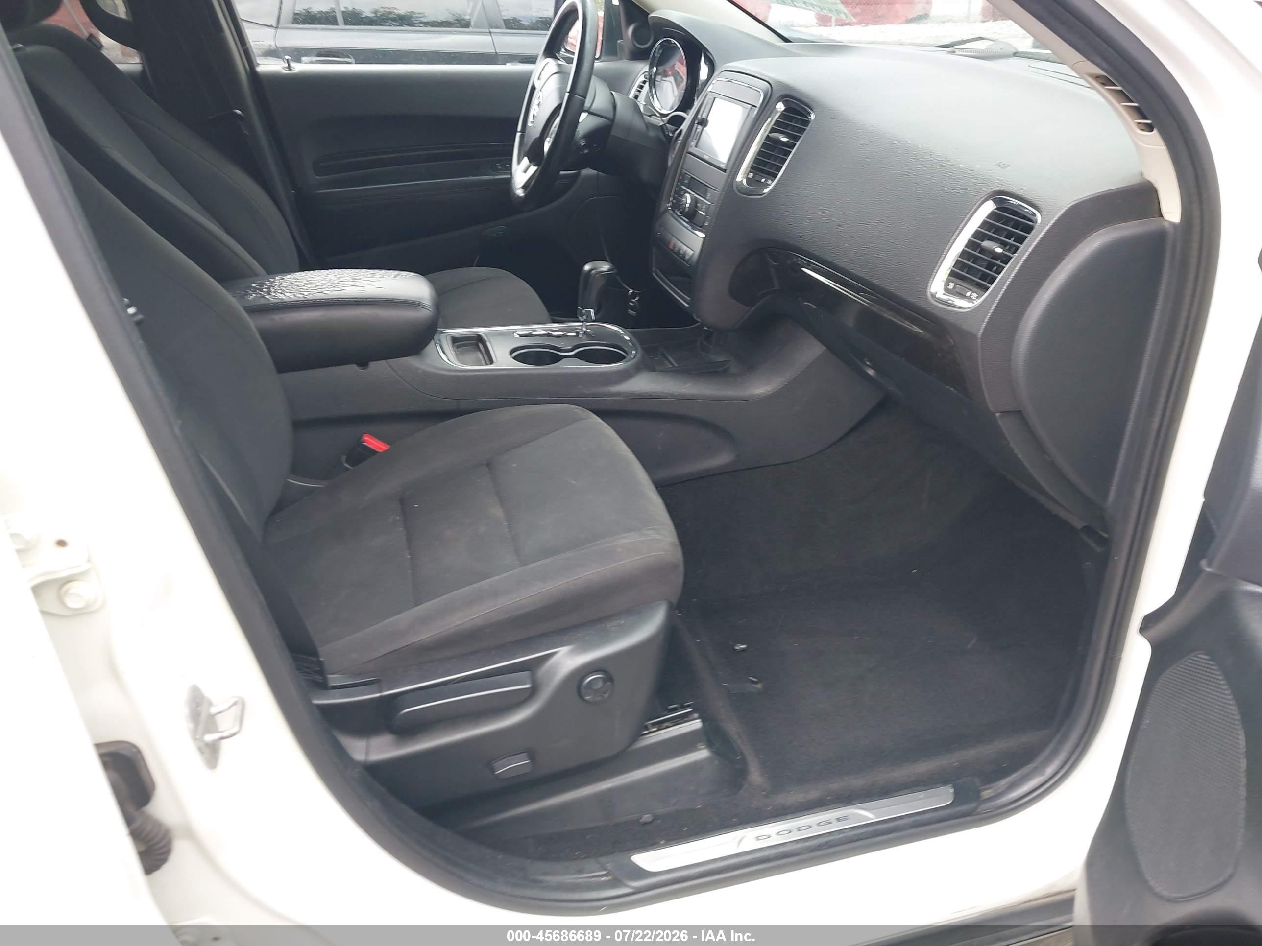 2011 Dodge Durango Crew White vin: 1D4RE4GG6BC634596