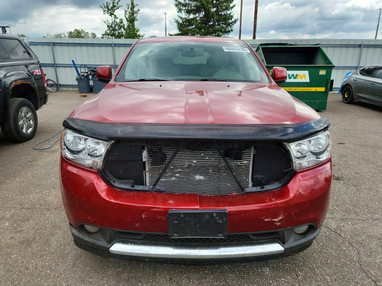 2011 Dodge Durango Crew Red vin: 1D4RE4GG6BC653858