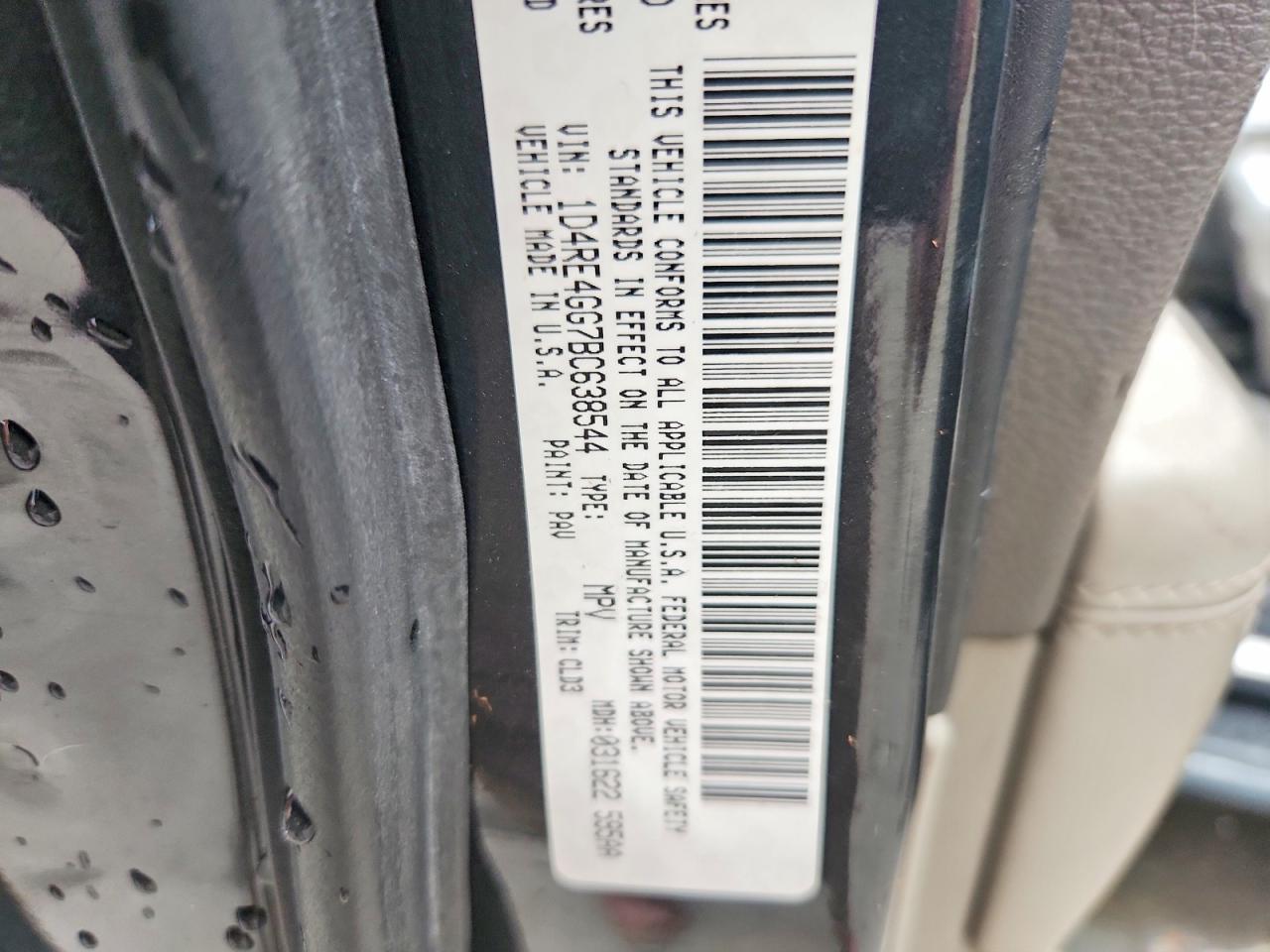 2011 Dodge Durango Crew Charcoal vin: 1D4RE4GG7BC638544