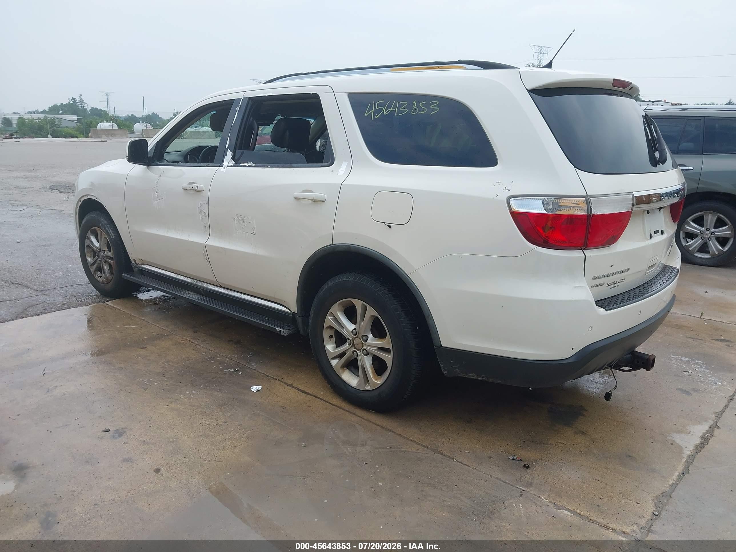 2011 Dodge Durango Crew Yellow vin: 1D4RE4GG7BC712030