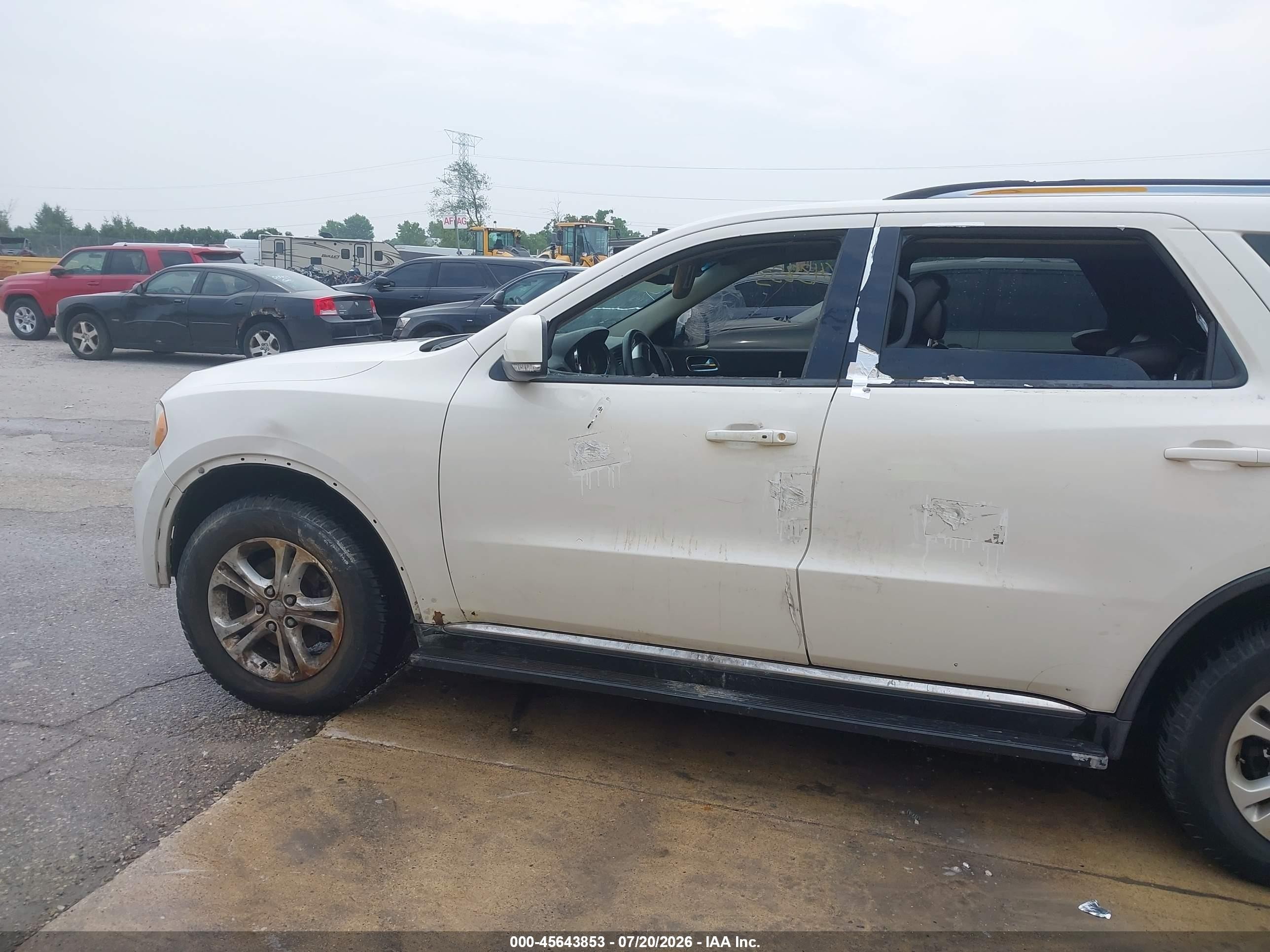 2011 Dodge Durango Crew Yellow vin: 1D4RE4GG7BC712030