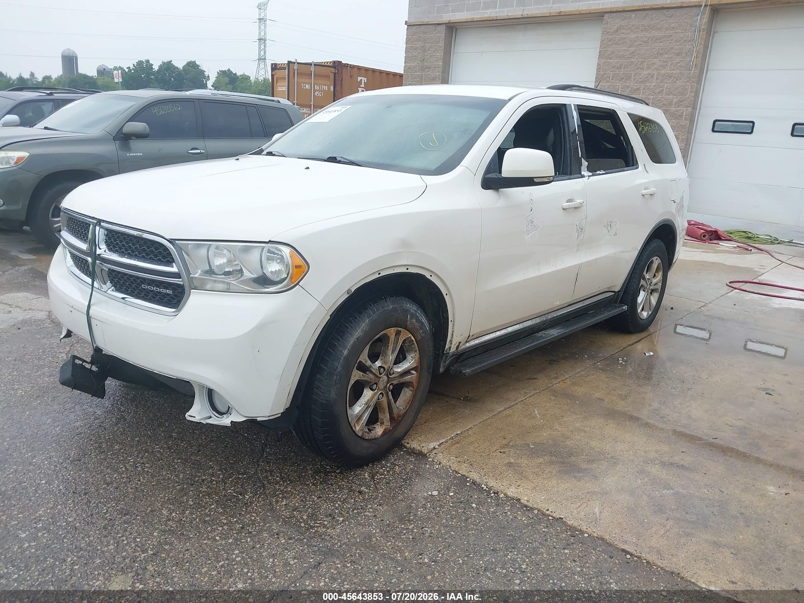 2011 Dodge Durango Crew Yellow vin: 1D4RE4GG7BC712030