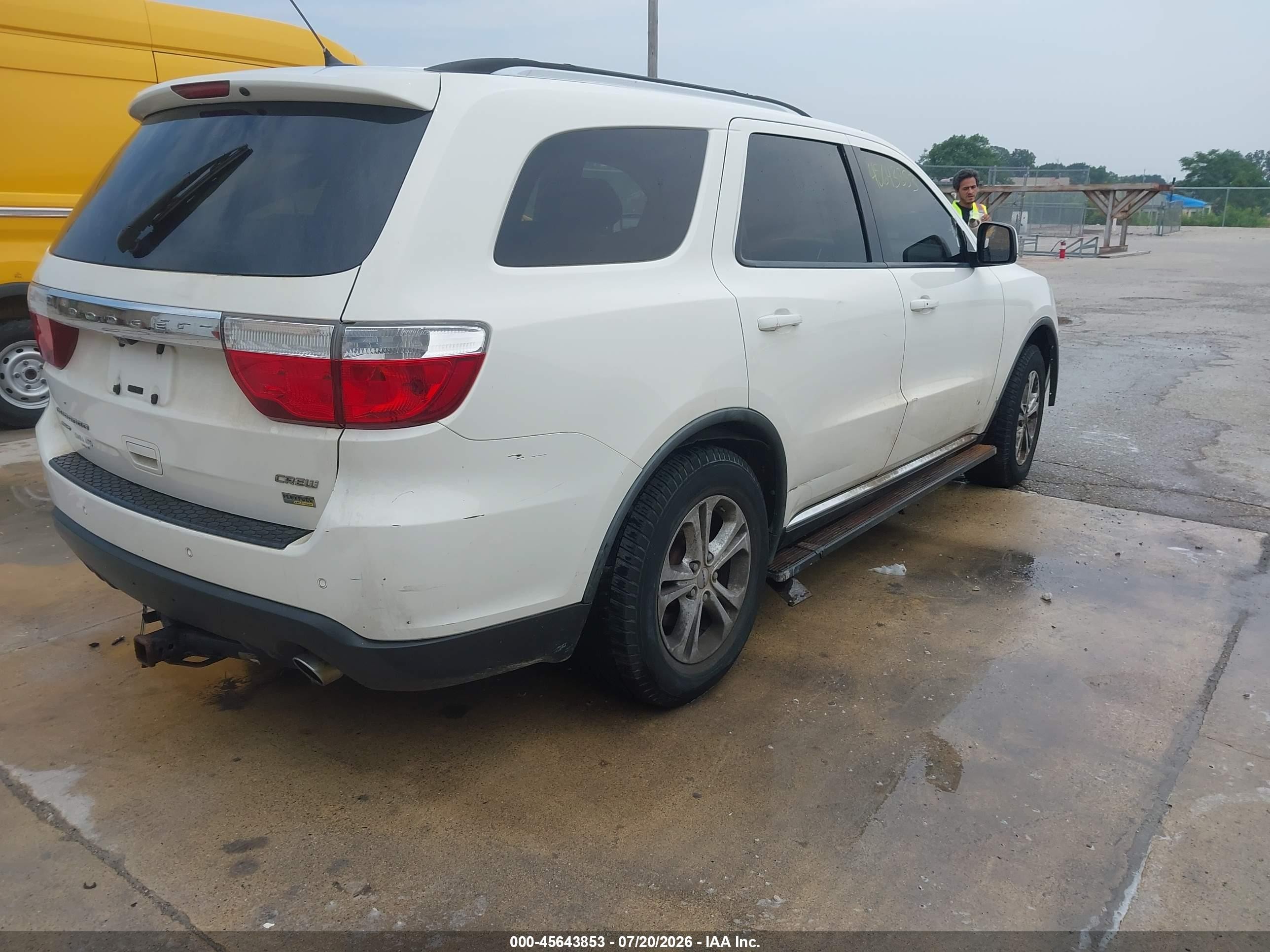 2011 Dodge Durango Crew Yellow vin: 1D4RE4GG7BC712030
