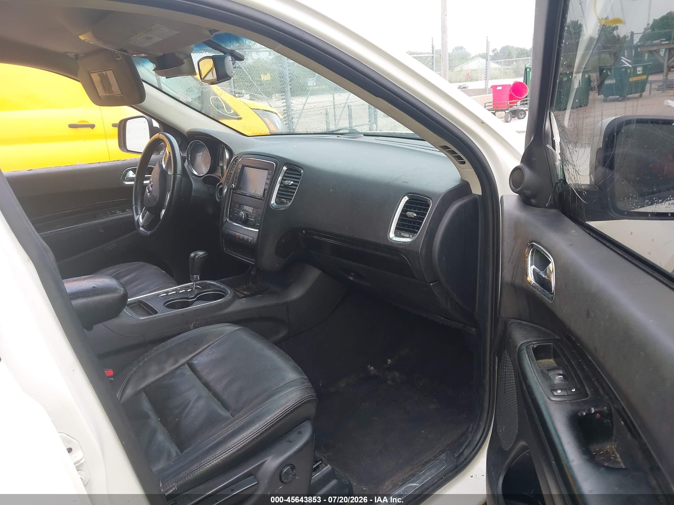 2011 Dodge Durango Crew Yellow vin: 1D4RE4GG7BC712030