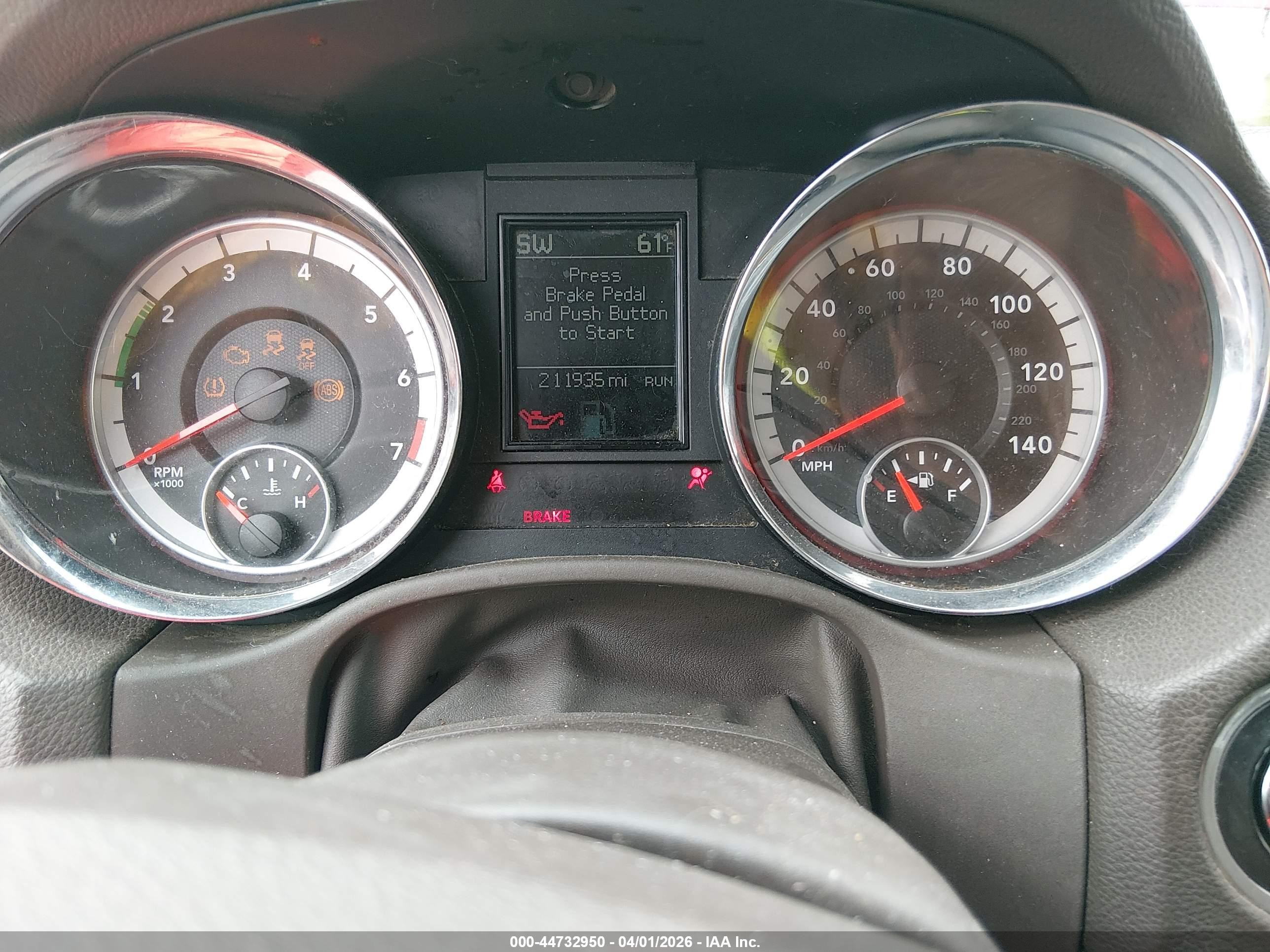 2011 Dodge Durango Crew Red vin: 1D4RE4GG8BC599642