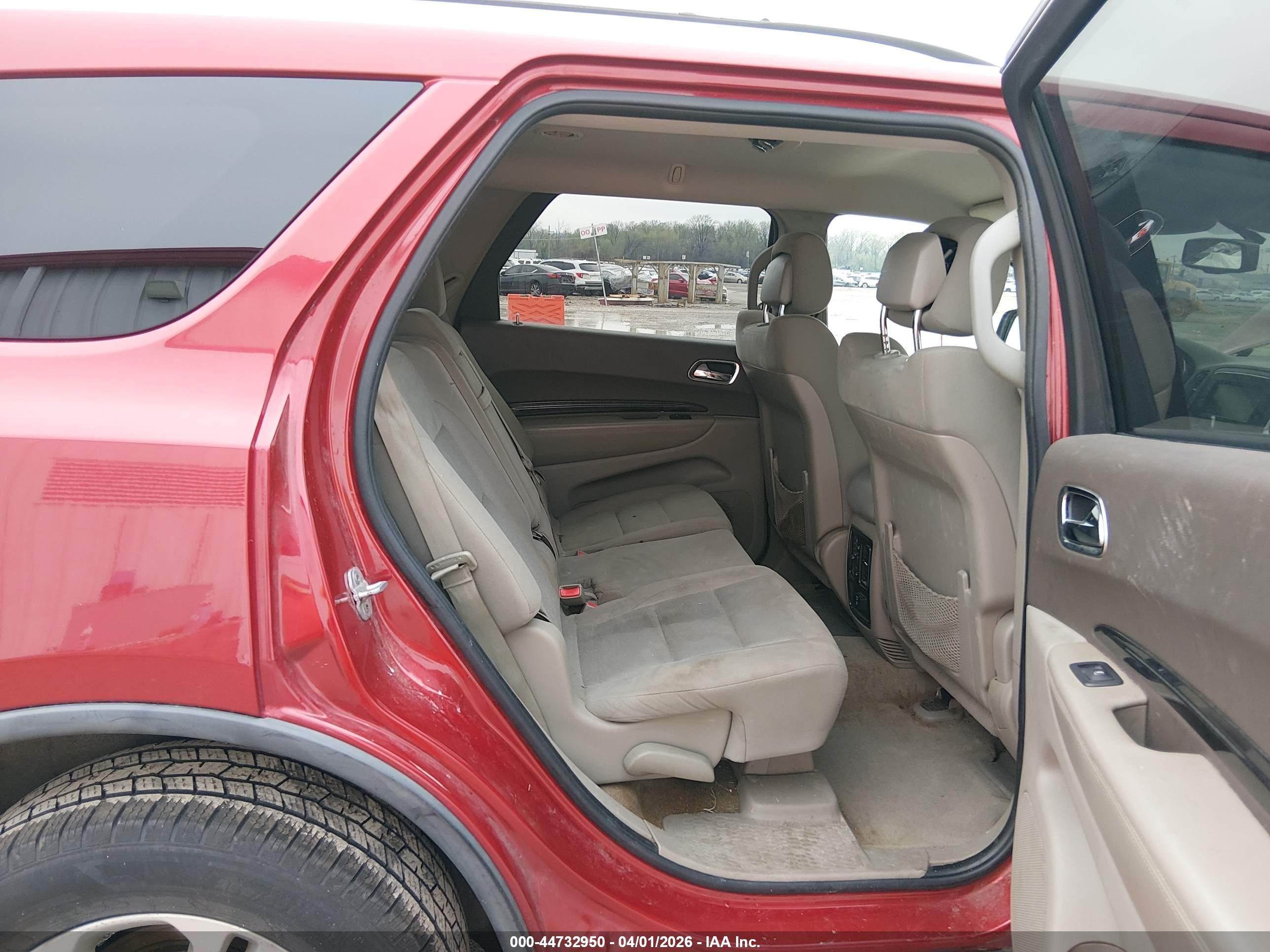 2011 Dodge Durango Crew Red vin: 1D4RE4GG8BC599642