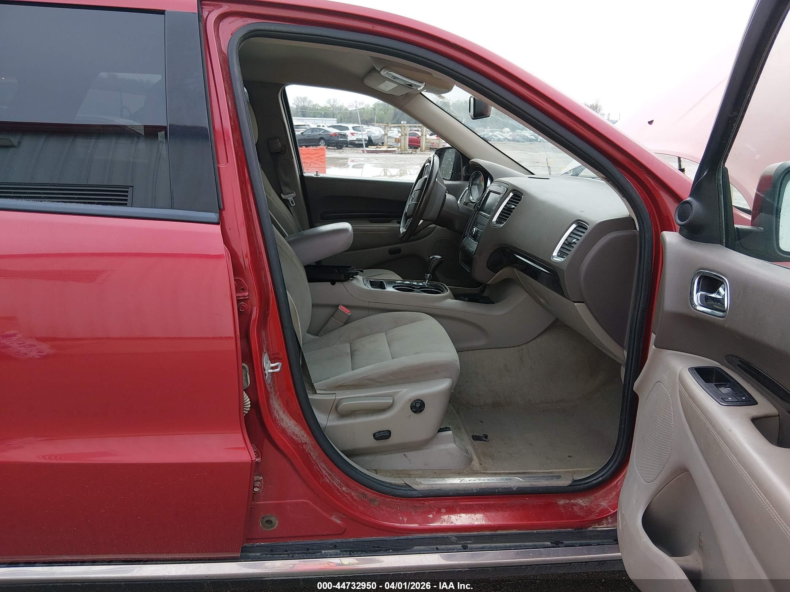 2011 Dodge Durango Crew Red vin: 1D4RE4GG8BC599642