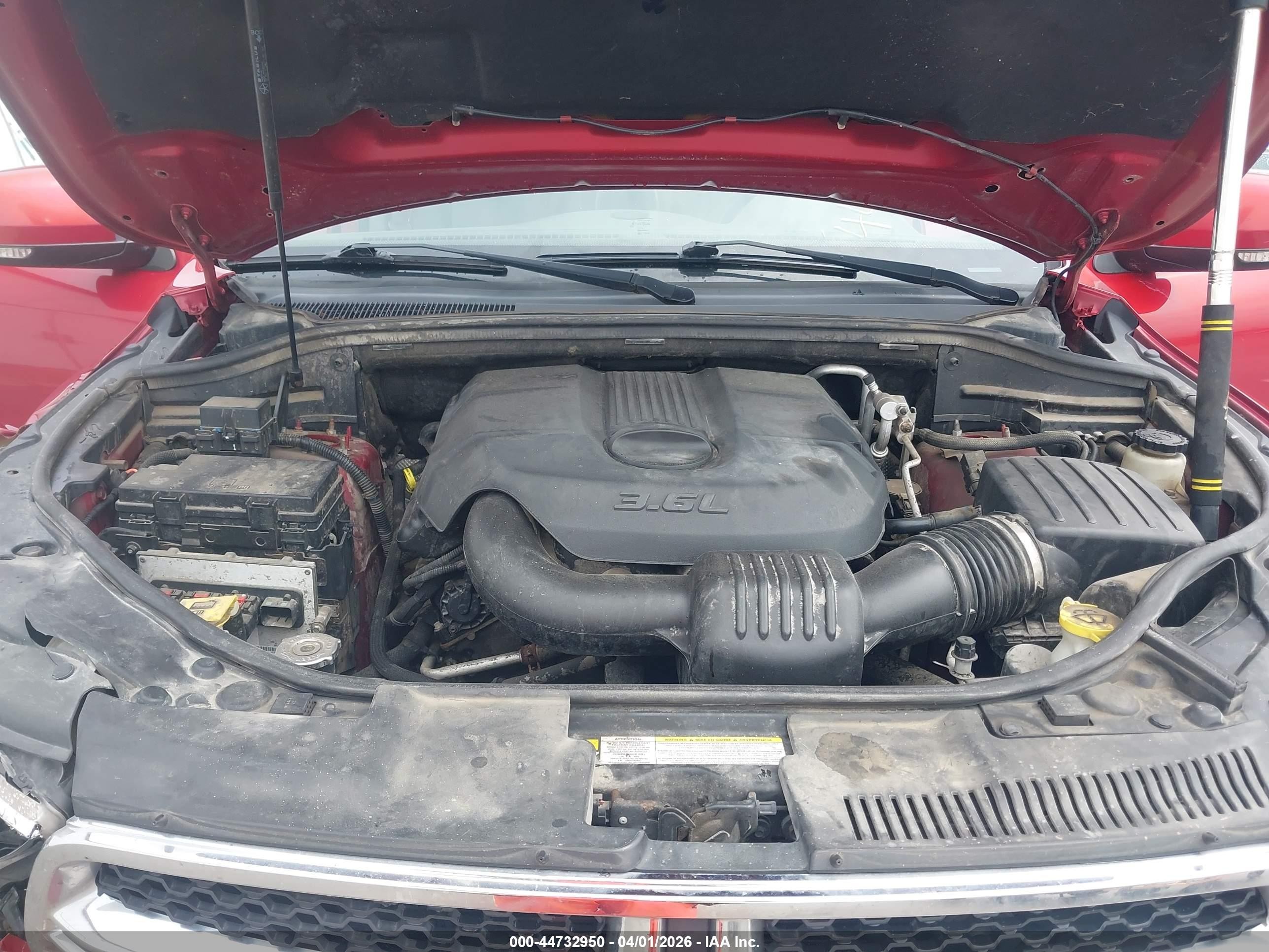 2011 Dodge Durango Crew Red vin: 1D4RE4GG8BC599642