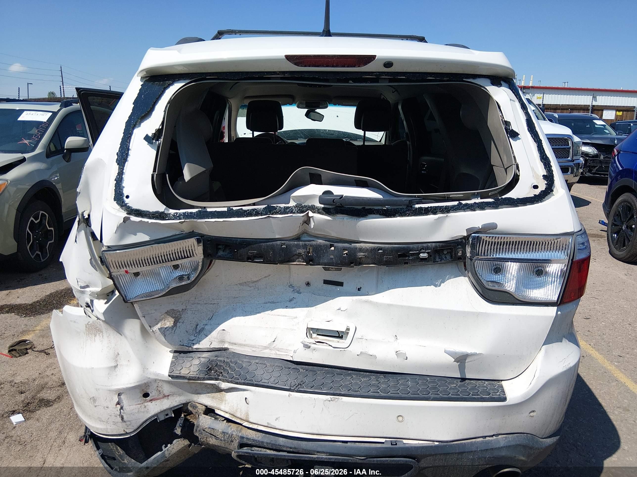 2011 Dodge Durango Crew White vin: 1D4RE4GG8BC660472