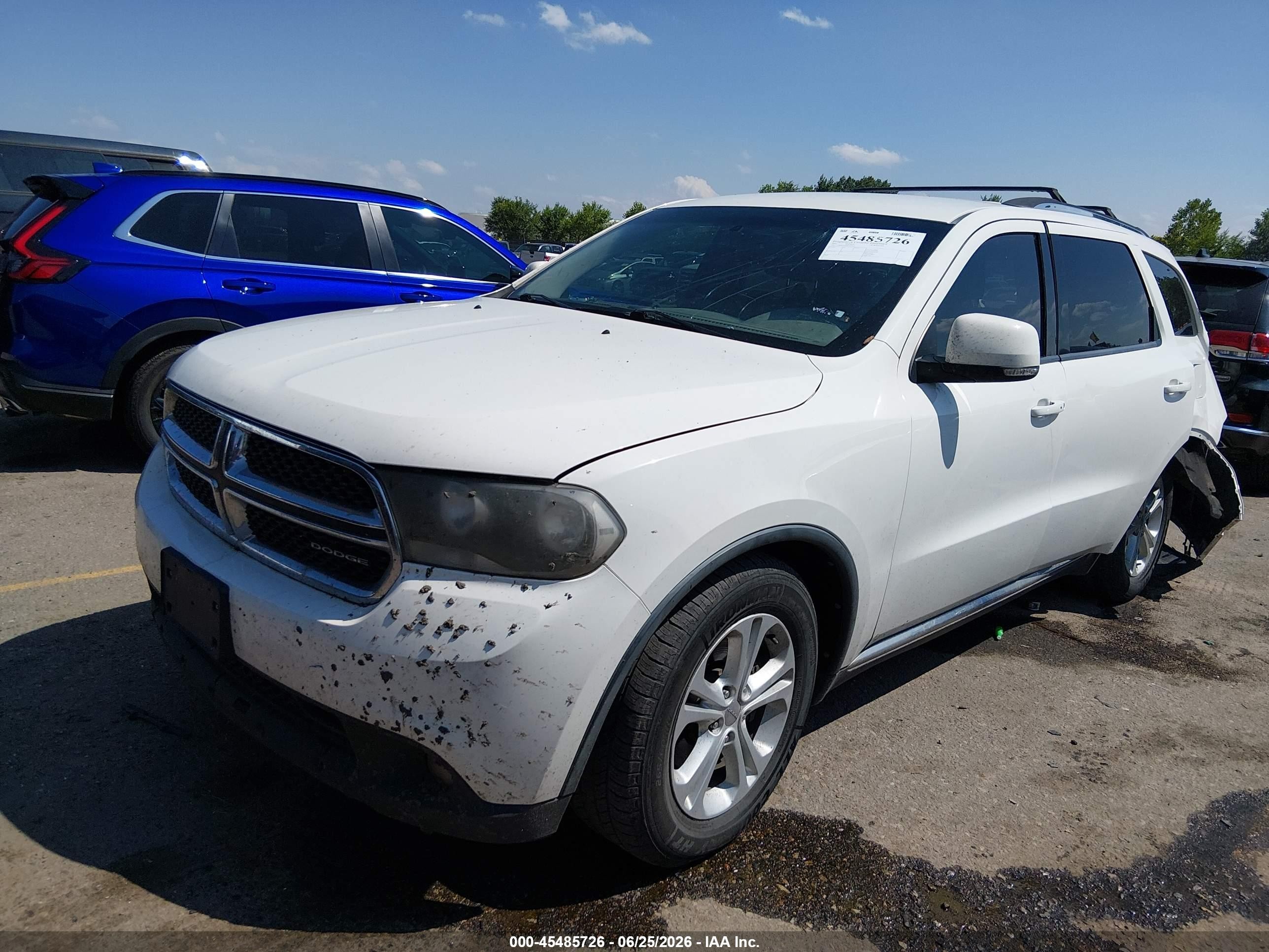 2011 Dodge Durango Crew White vin: 1D4RE4GG8BC660472