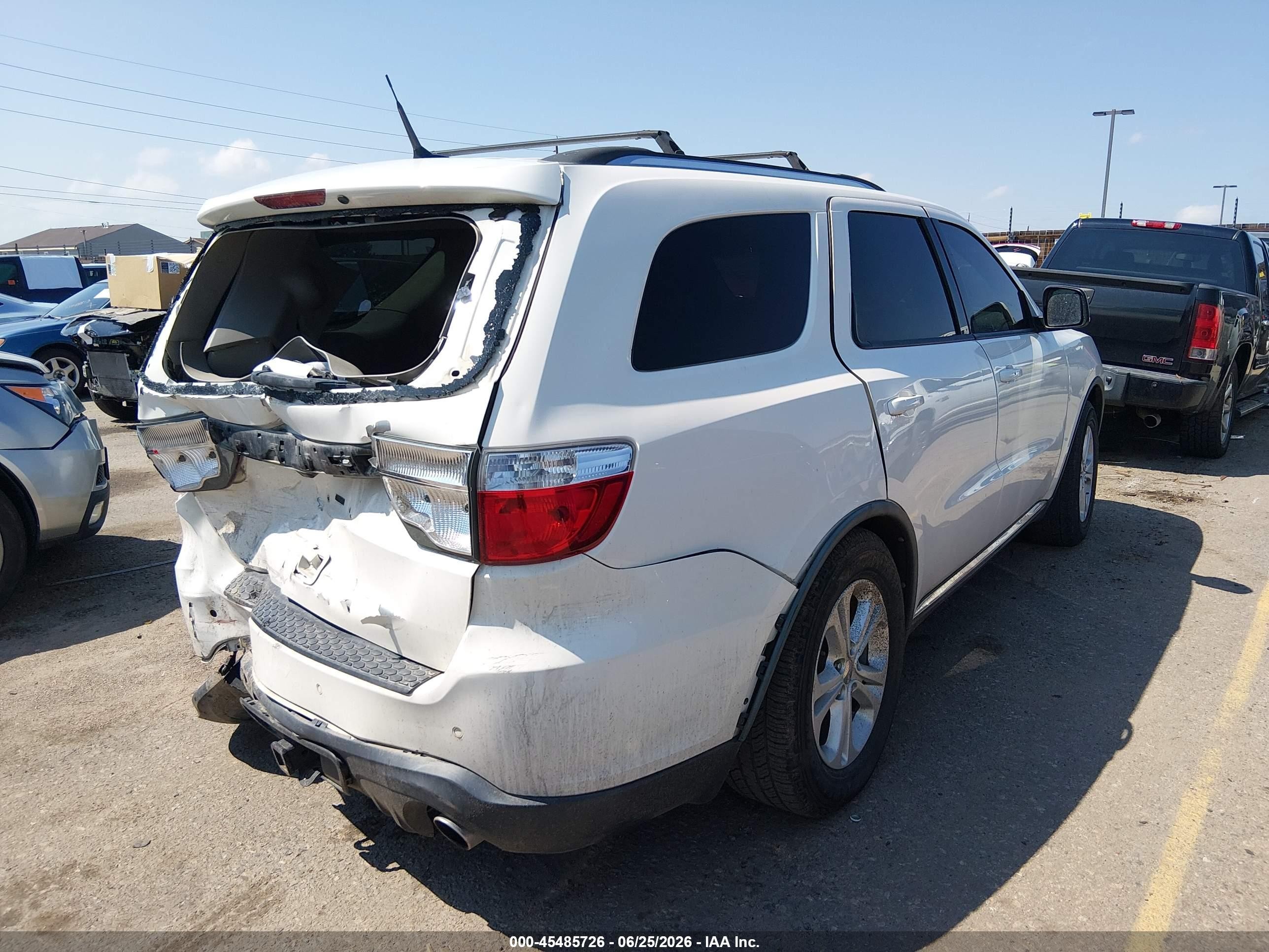 2011 Dodge Durango Crew White vin: 1D4RE4GG8BC660472