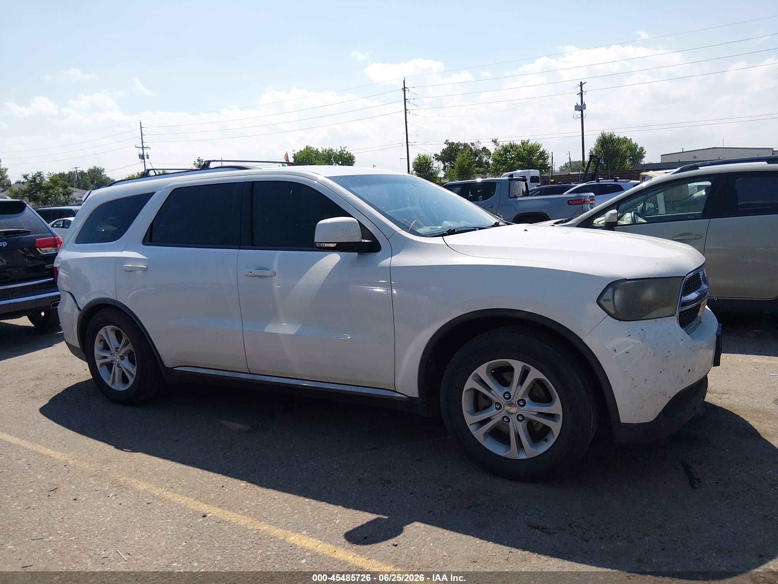 2011 Dodge Durango Crew White vin: 1D4RE4GG8BC660472