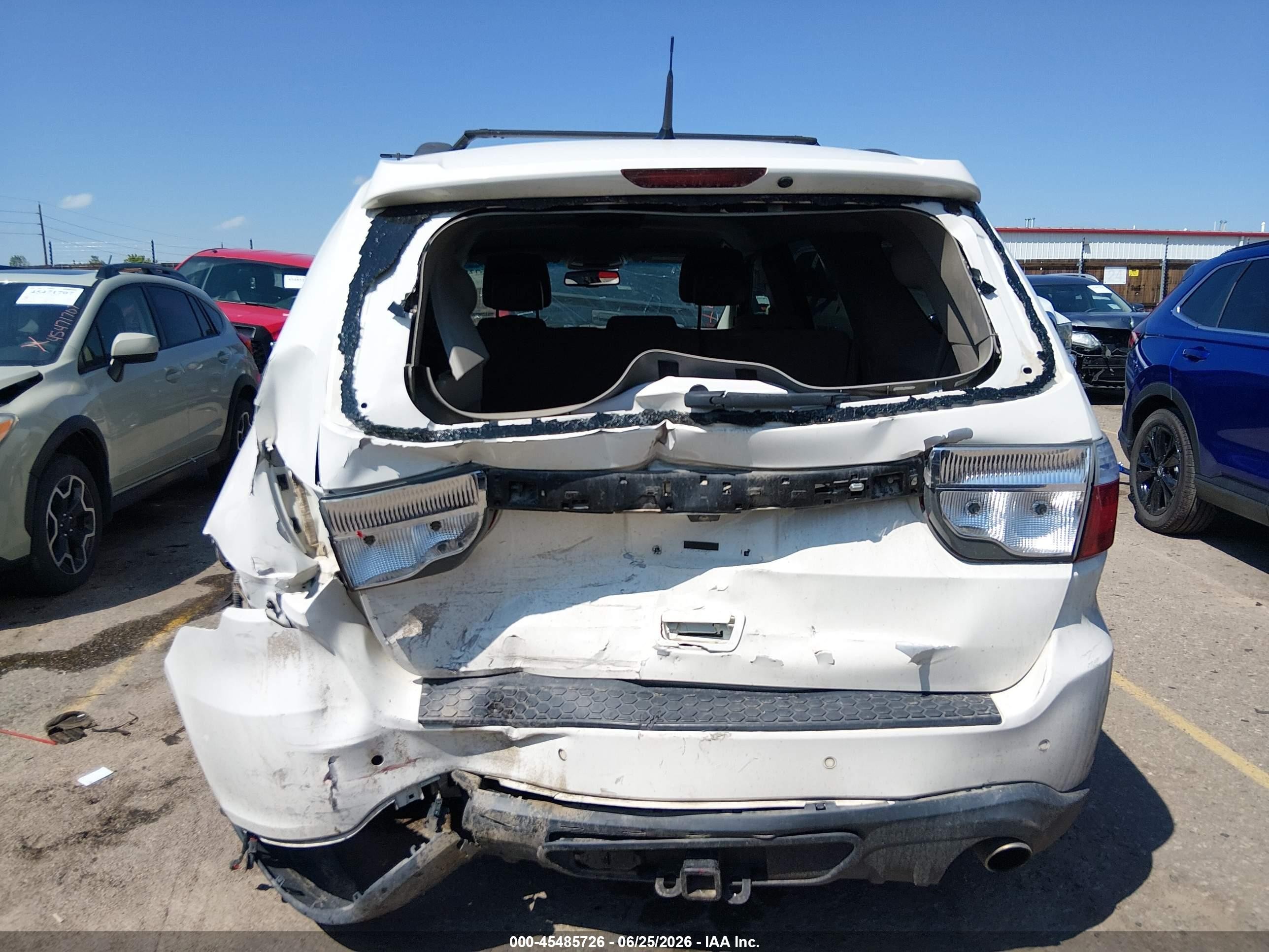 2011 Dodge Durango Crew White vin: 1D4RE4GG8BC660472
