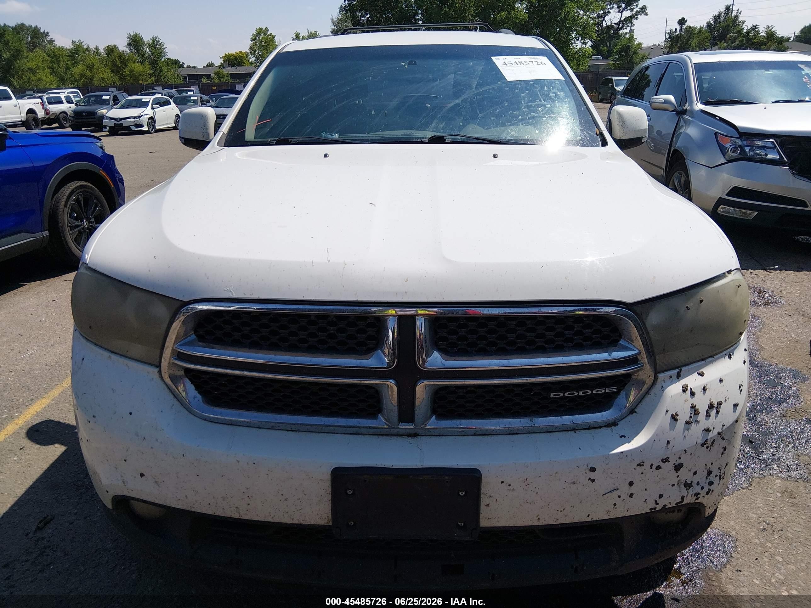 2011 Dodge Durango Crew White vin: 1D4RE4GG8BC660472