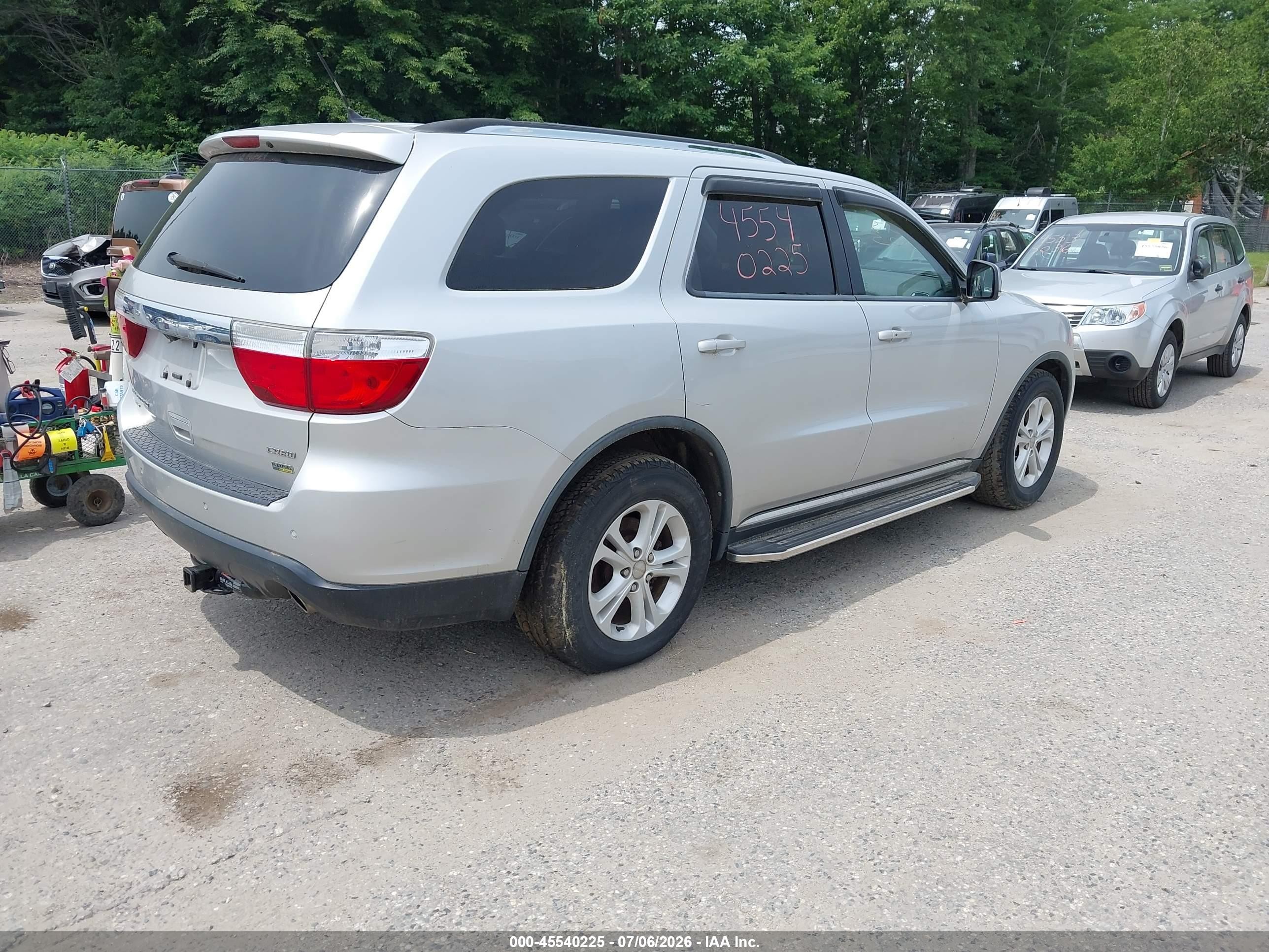 2011 Dodge Durango Crew Серебряный vin: 1D4RE4GG8BC660567