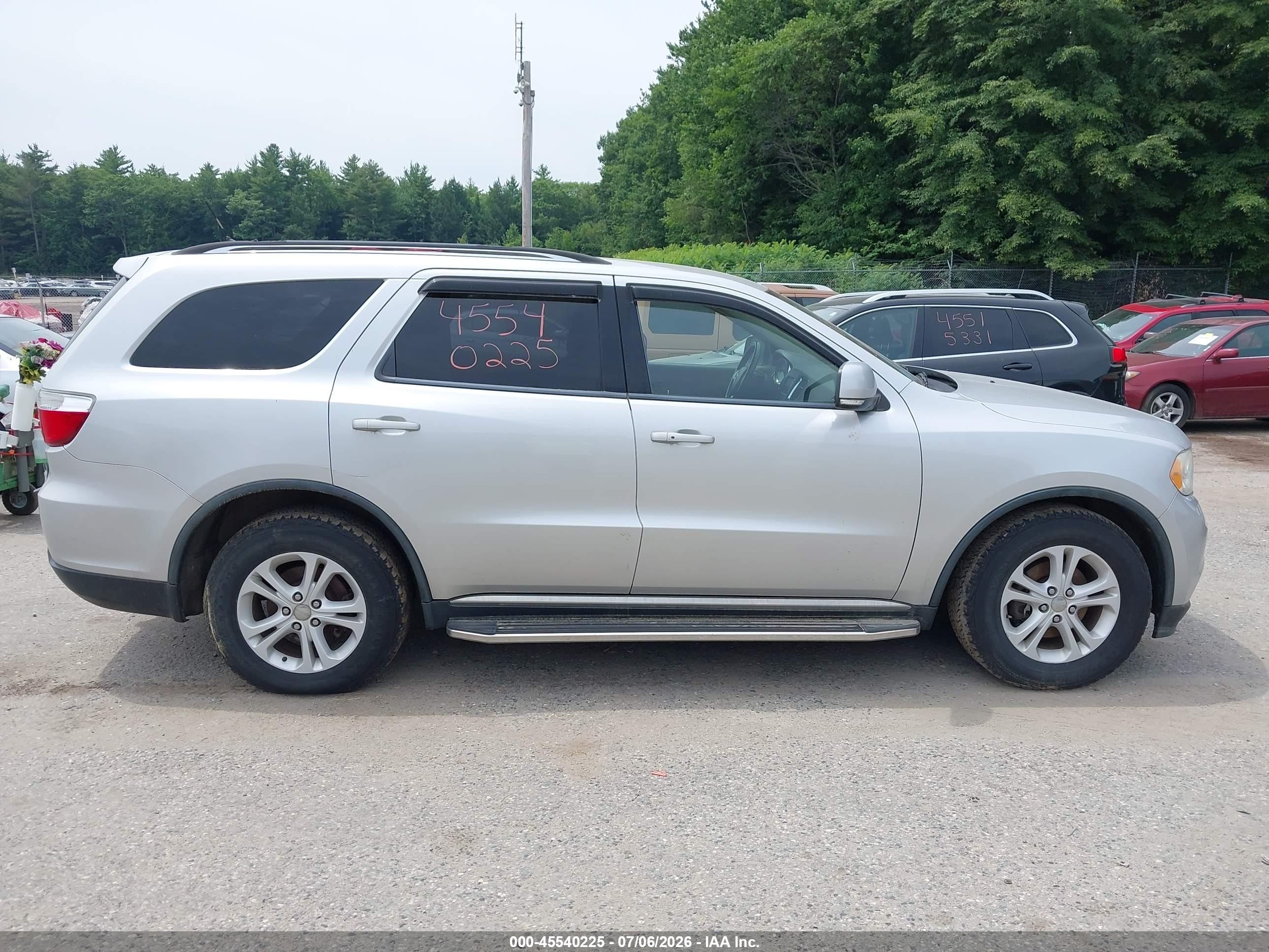 2011 Dodge Durango Crew Серебряный vin: 1D4RE4GG8BC660567