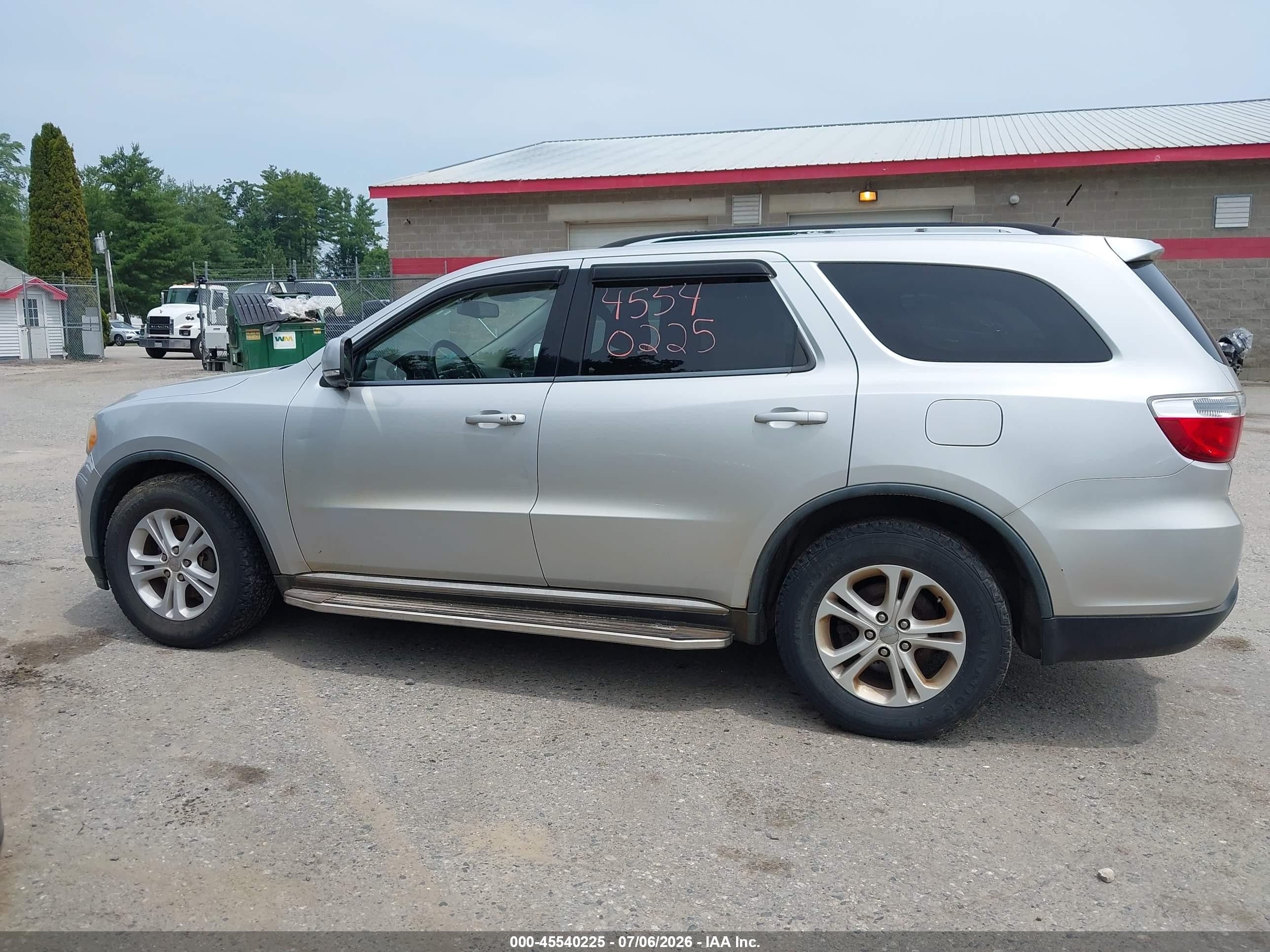 2011 Dodge Durango Crew Серебряный vin: 1D4RE4GG8BC660567