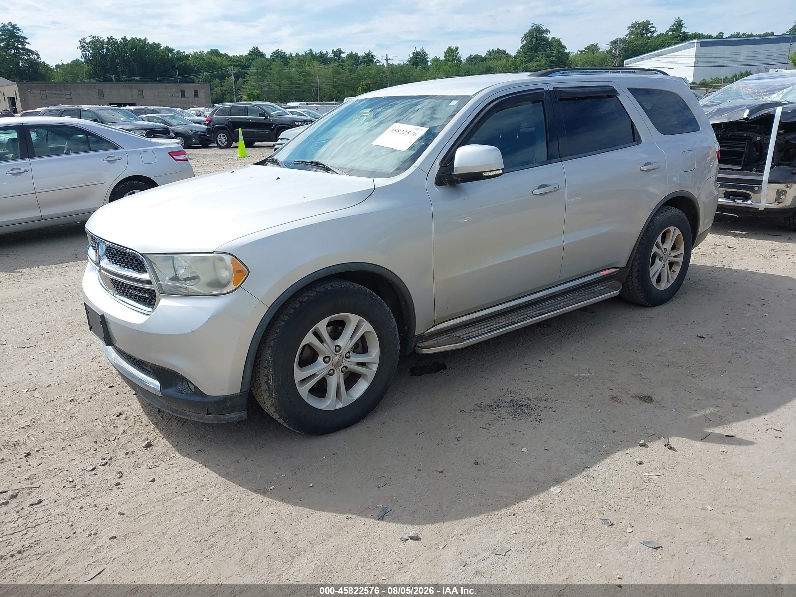 2011 Dodge Durango Crew Silver vin: 1D4RE4GG8BC660567