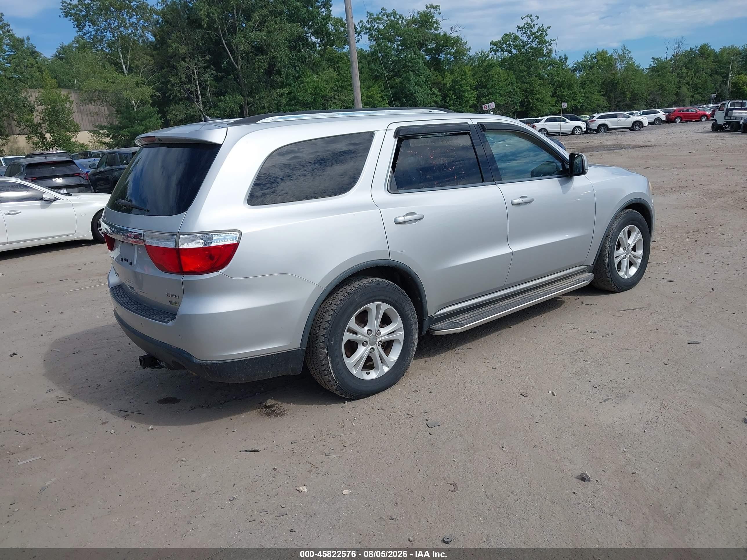2011 Dodge Durango Crew Silver vin: 1D4RE4GG8BC660567