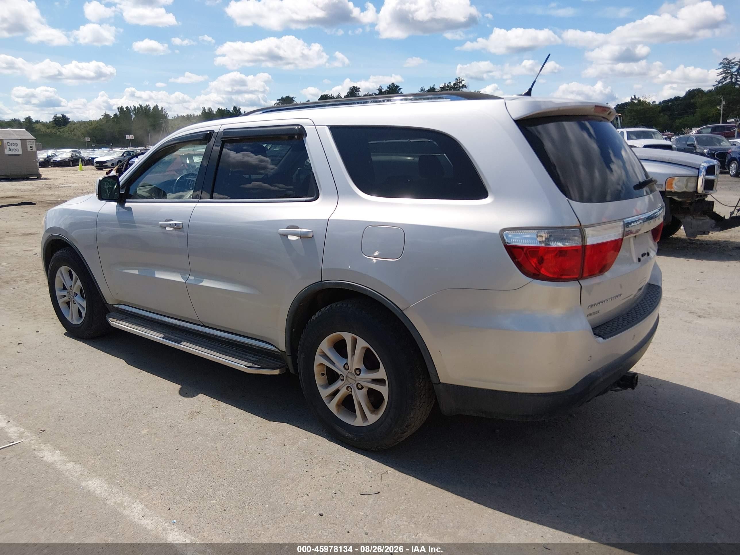 2011 Dodge Durango Crew Серебряный vin: 1D4RE4GG8BC660567