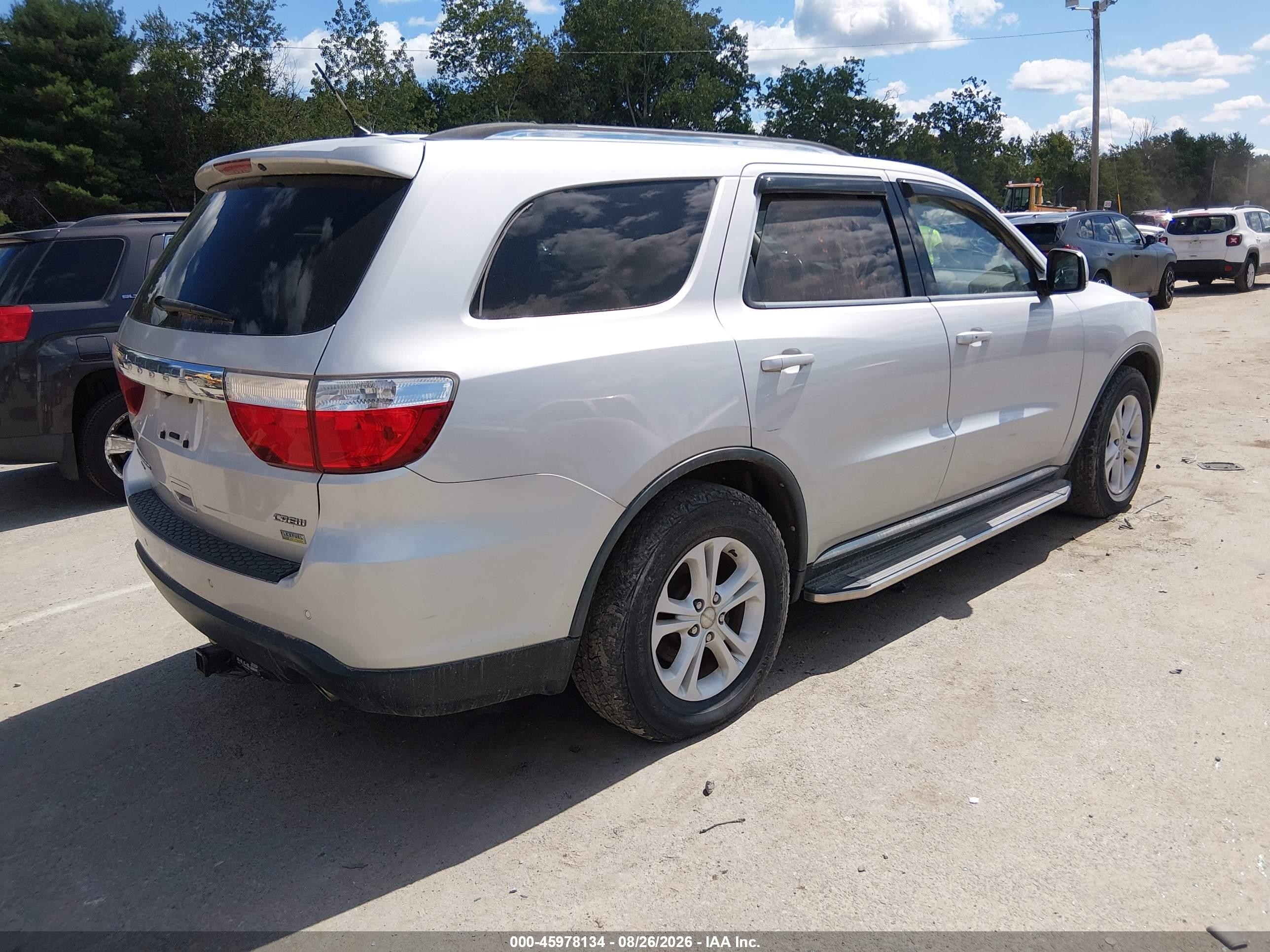 2011 Dodge Durango Crew Серебряный vin: 1D4RE4GG8BC660567