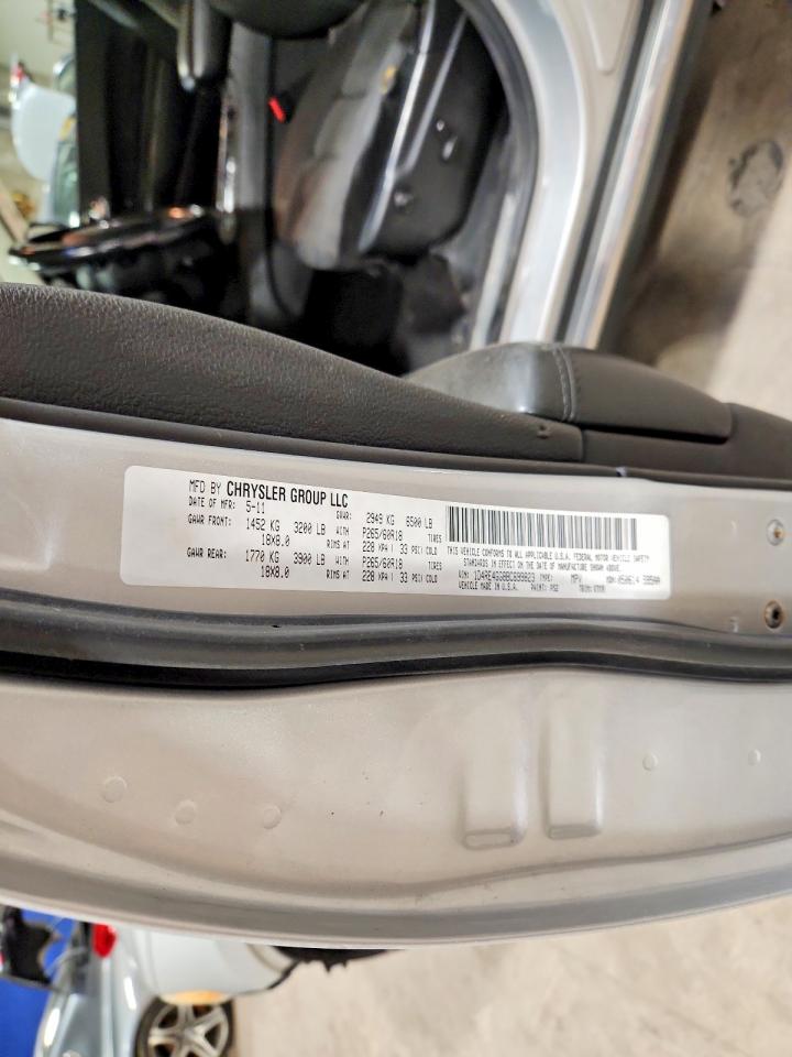 2011 Dodge Durango Crew Silver vin: 1D4RE4GG8BC699823