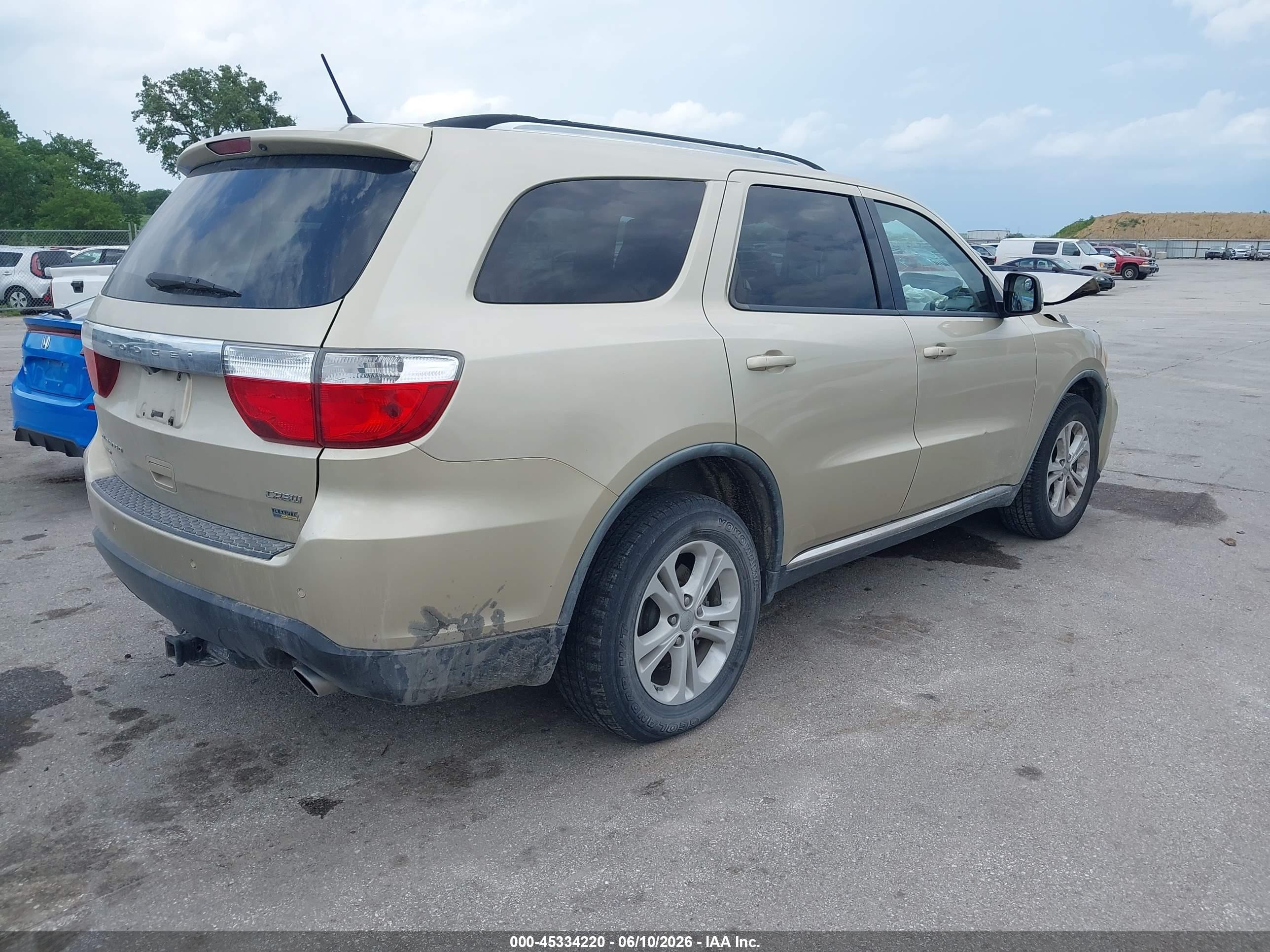2011 Dodge Durango Crew Золотой vin: 1D4RE4GG8BC740743