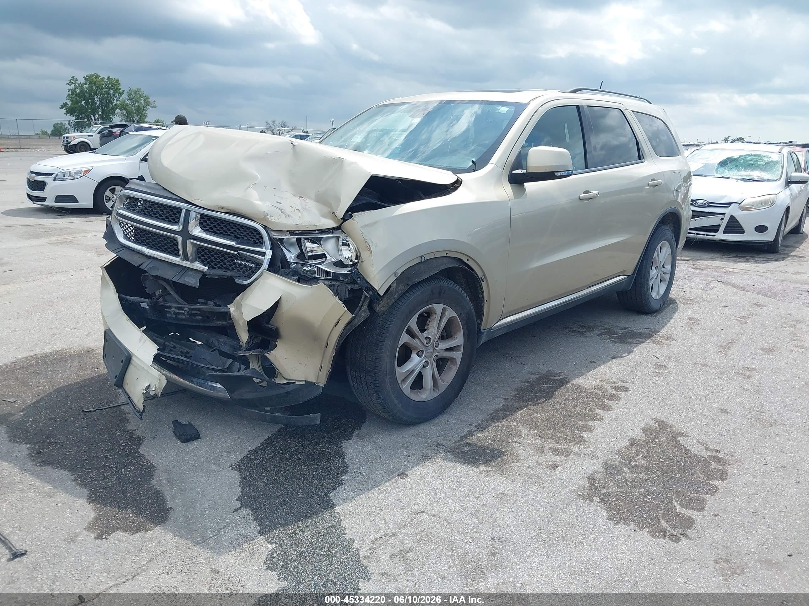2011 Dodge Durango Crew Золотой vin: 1D4RE4GG8BC740743