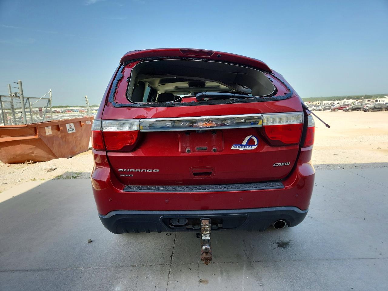 2011 Dodge Durango Crew Red vin: 1D4RE4GGXBC668024