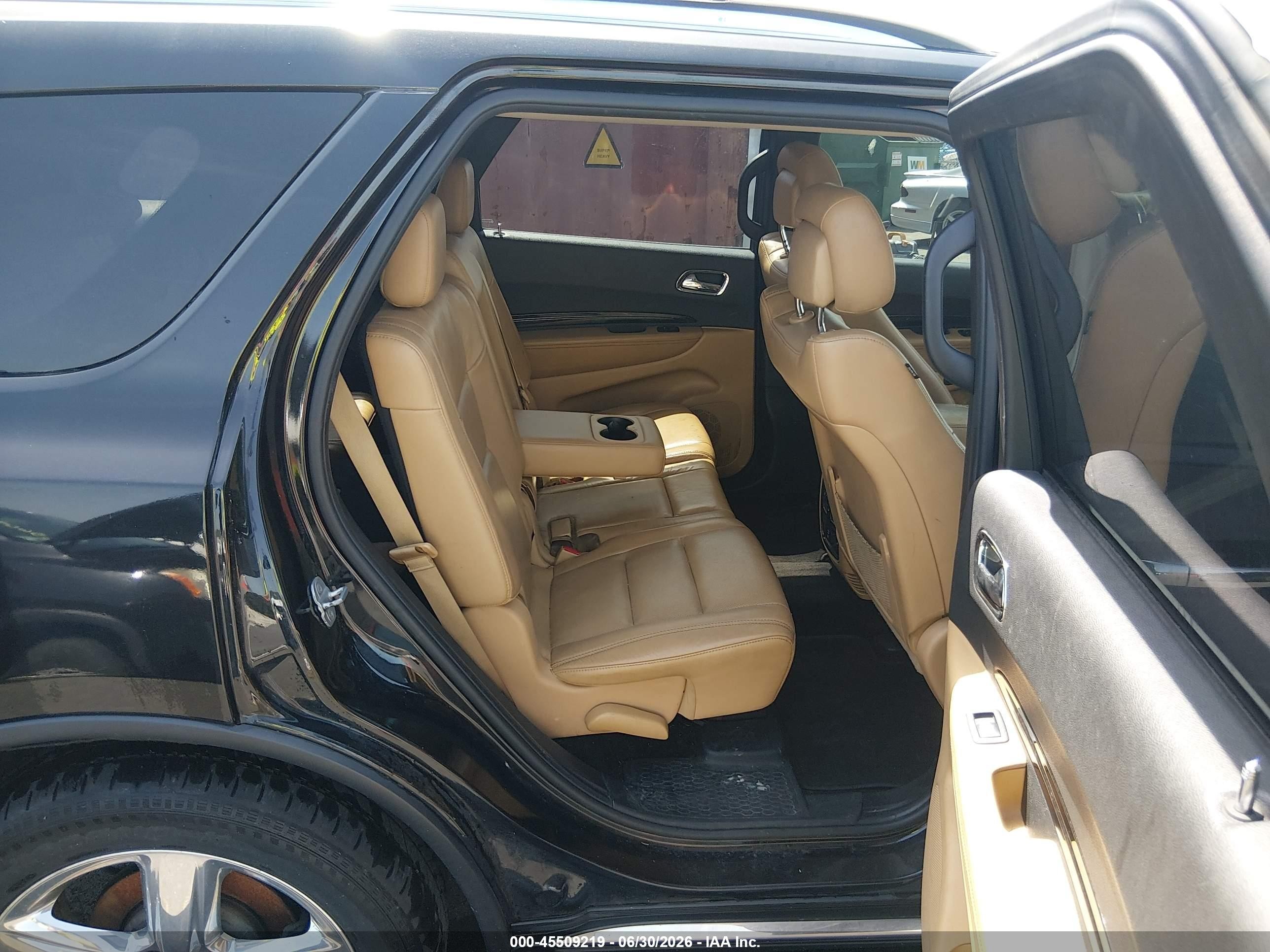 2011 Dodge Durango Citadel Black vin: 1D4RE5GG2BC677449
