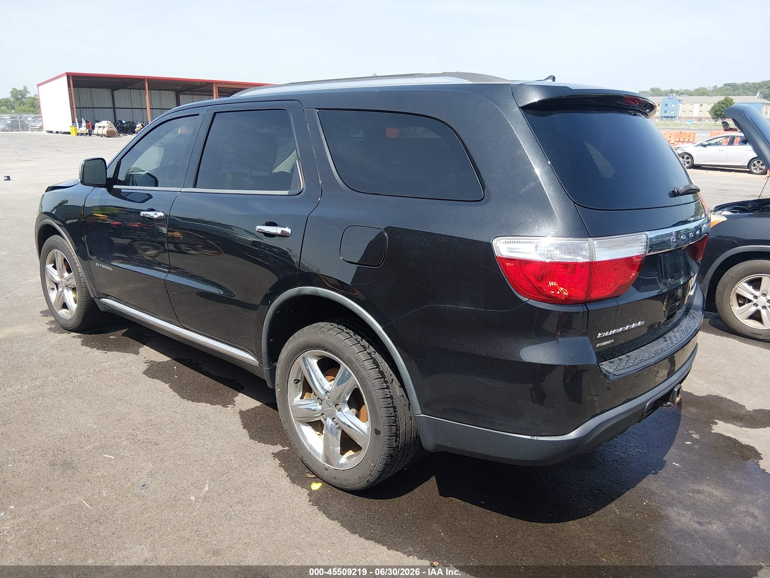 2011 Dodge Durango Citadel Black vin: 1D4RE5GG2BC677449