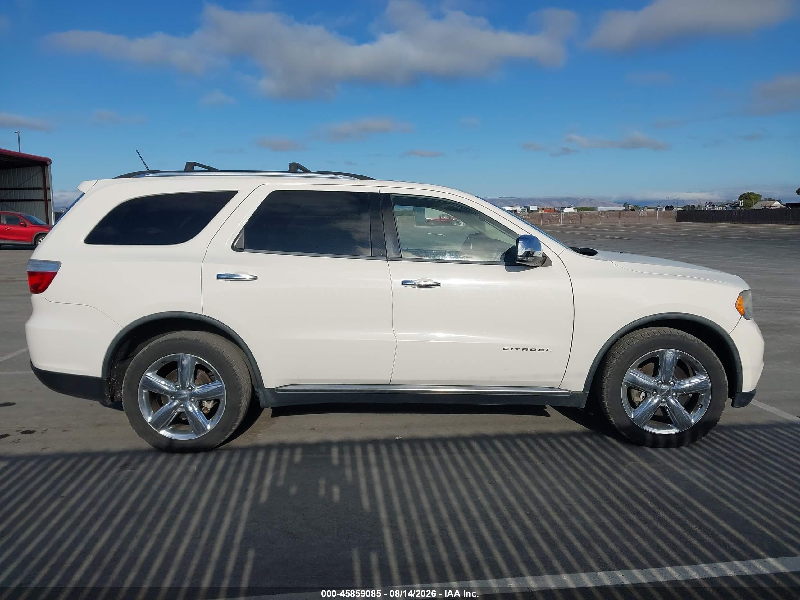 2011 Dodge Durango Citadel Белый vin: 1D4RE5GG4BC720575