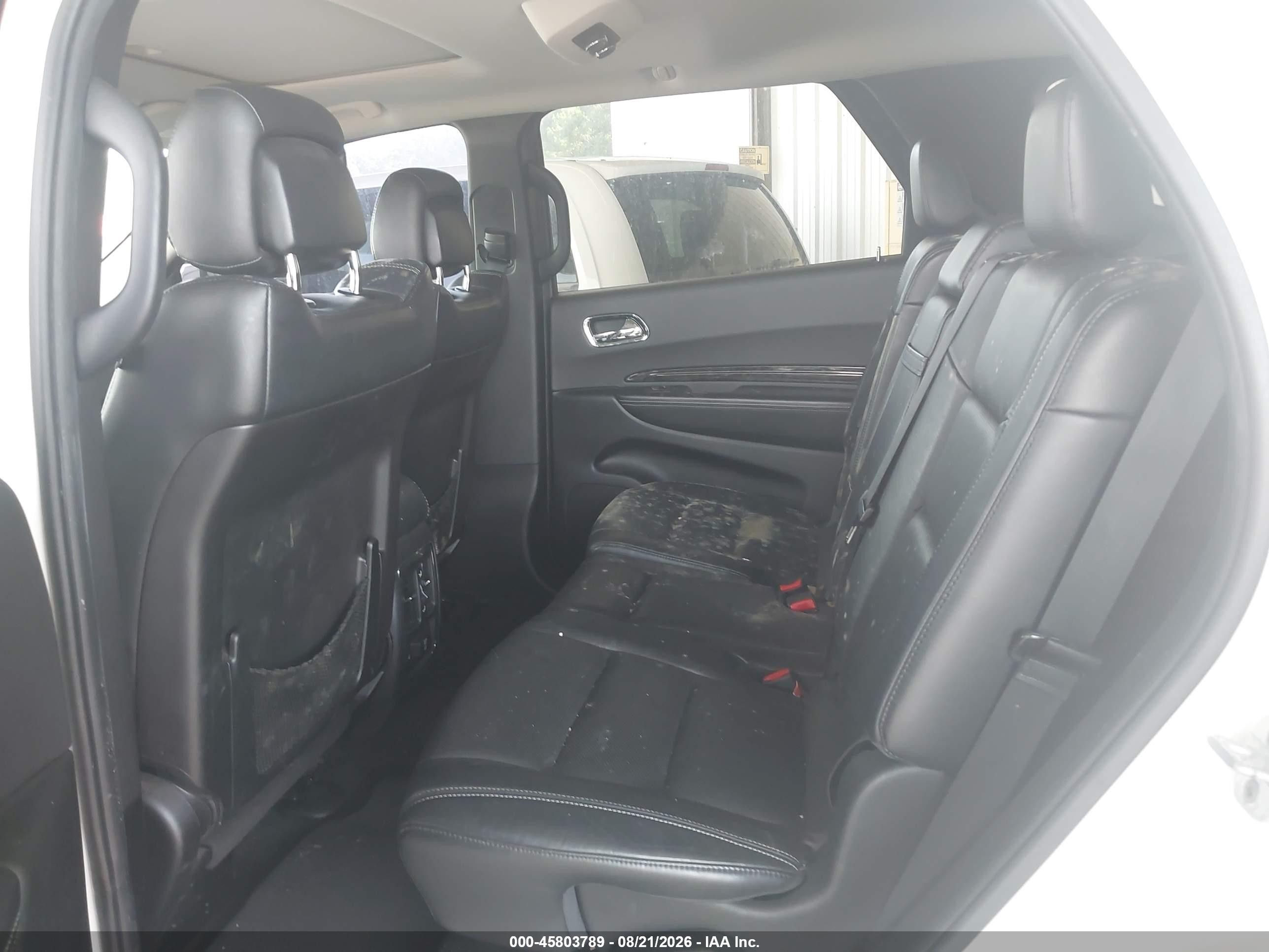 2011 Dodge Durango Citadel White vin: 1D4RE5GG7BC720814